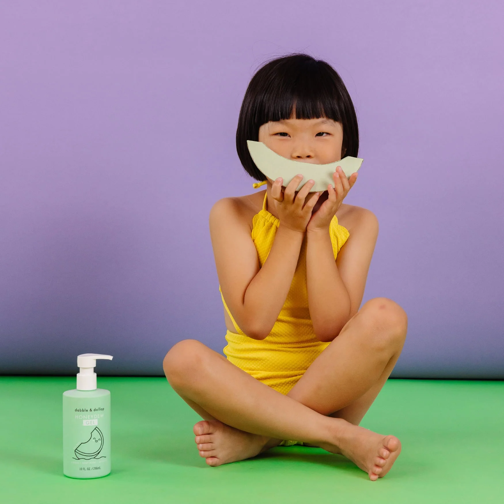 Dabble & Dollop Honeydew Bubble Bath, Body Wash & Shampoo - Image 2