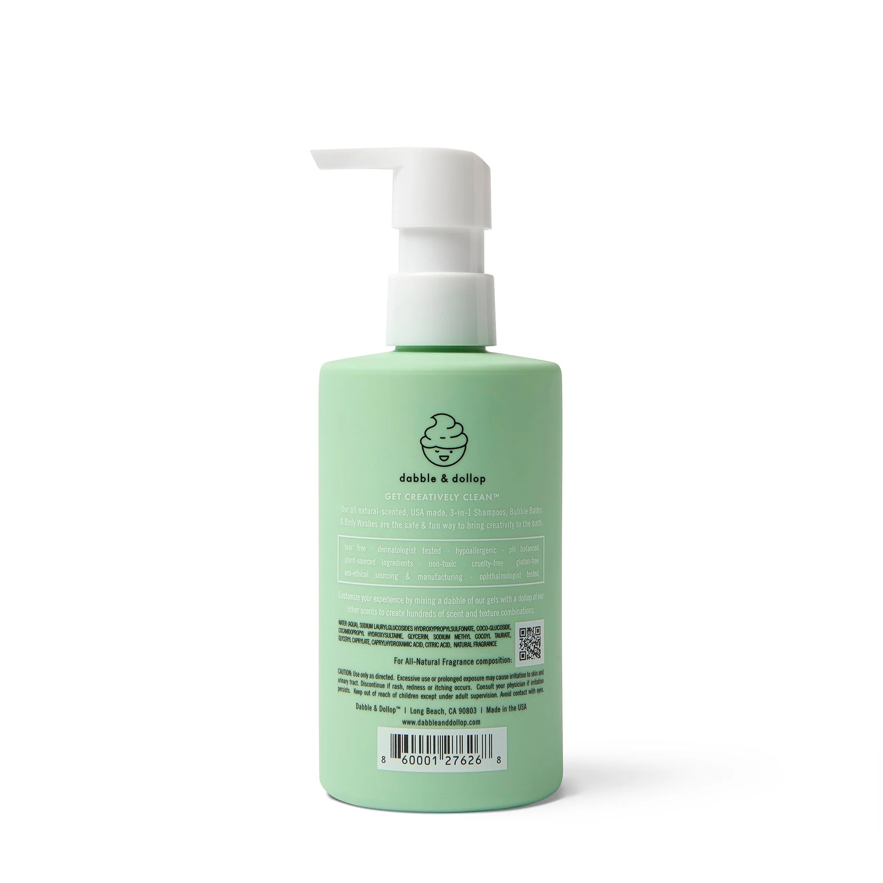 Dabble & Dollop Honeydew Bubble Bath, Body Wash & Shampoo - Image 3