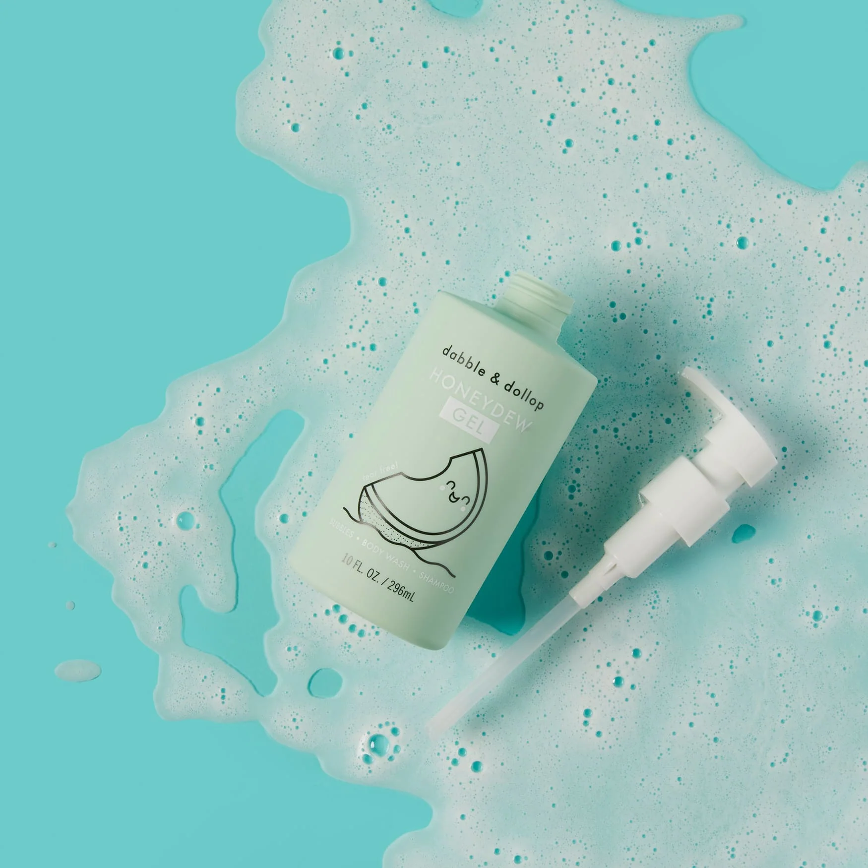 Dabble & Dollop Honeydew Bubble Bath, Body Wash & Shampoo - Image 4