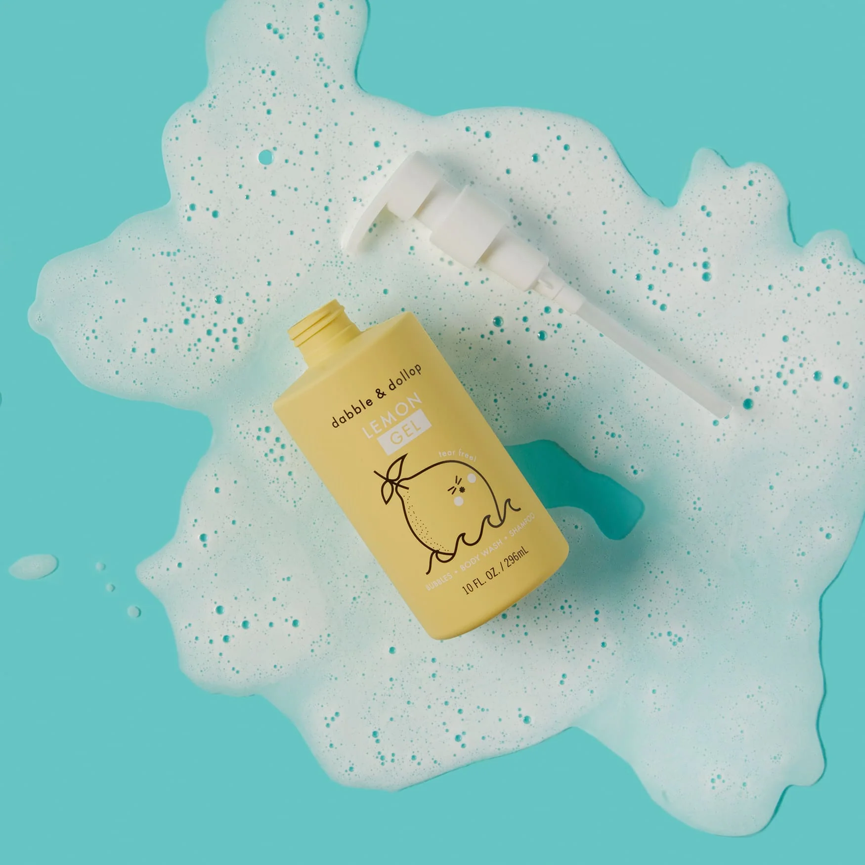 Dabble & Dollop Lemon Bubble Bath, Body Wash & Shampoo - Image 4