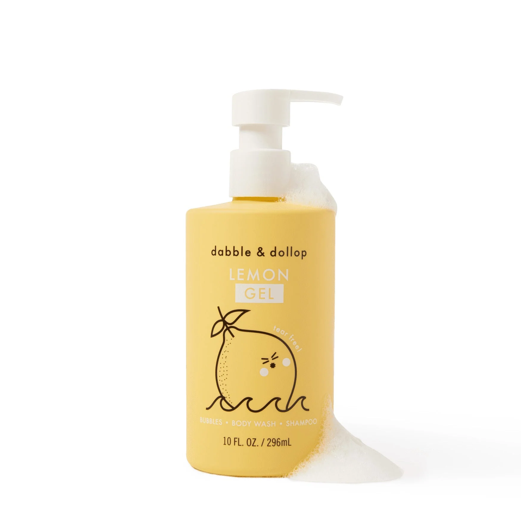 Dabble & Dollop Lemon Bubble Bath, Body Wash & Shampoo - Image 6