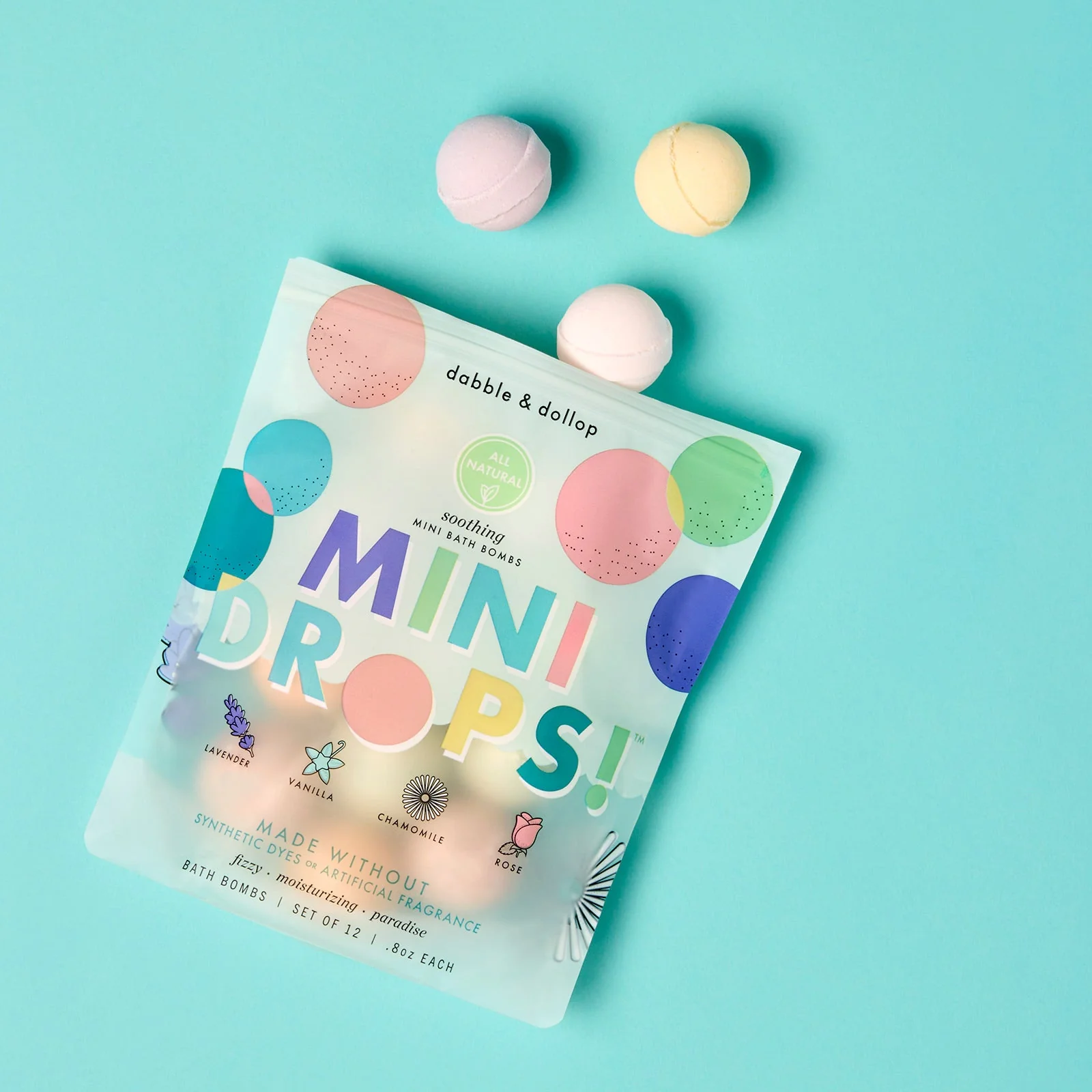 Dabble & Dollop Soothing Mini Bath Bombs - Image 2
