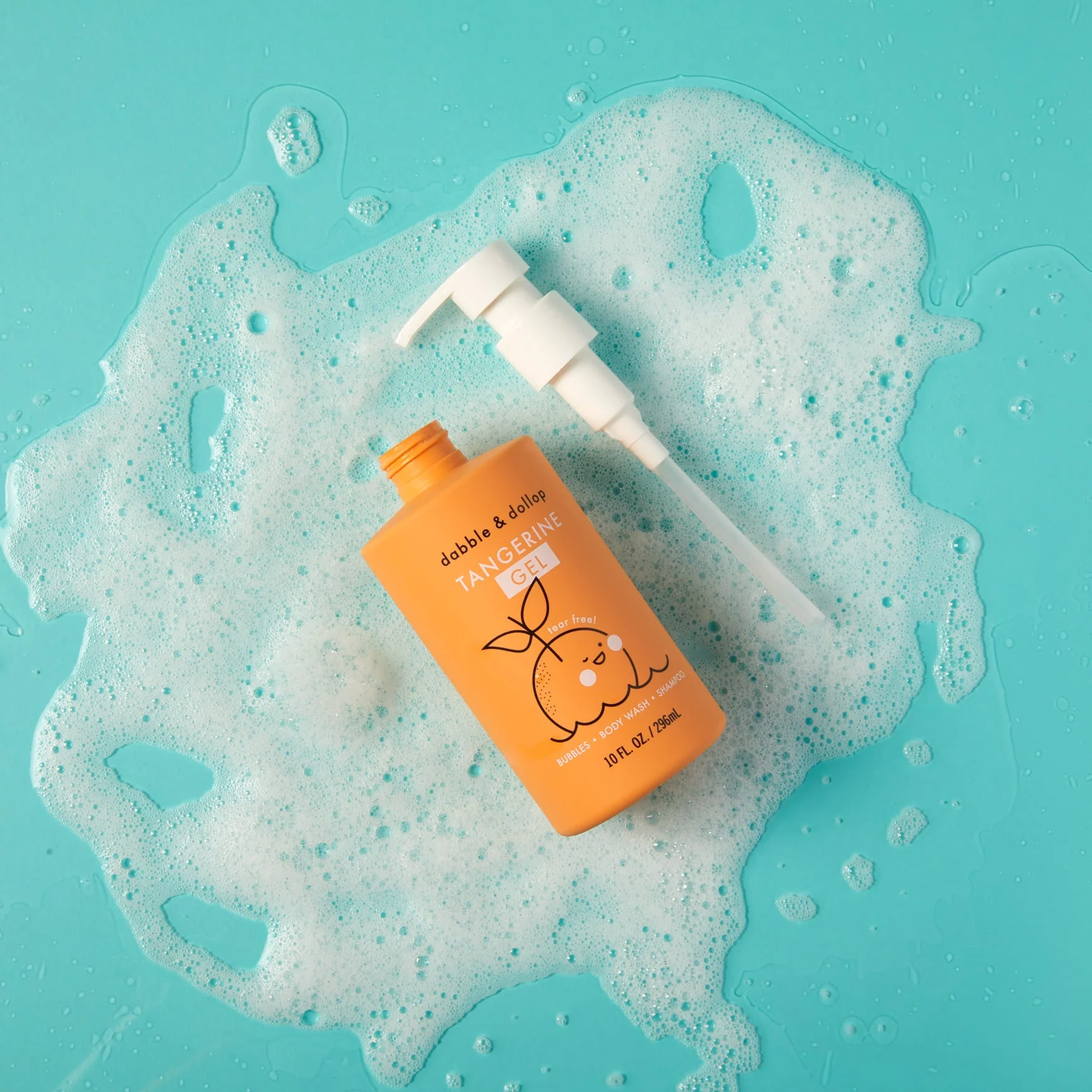 Dabble & Dollop Tangerine Bubble Bath, Body Wash & Shampoo - Image 4