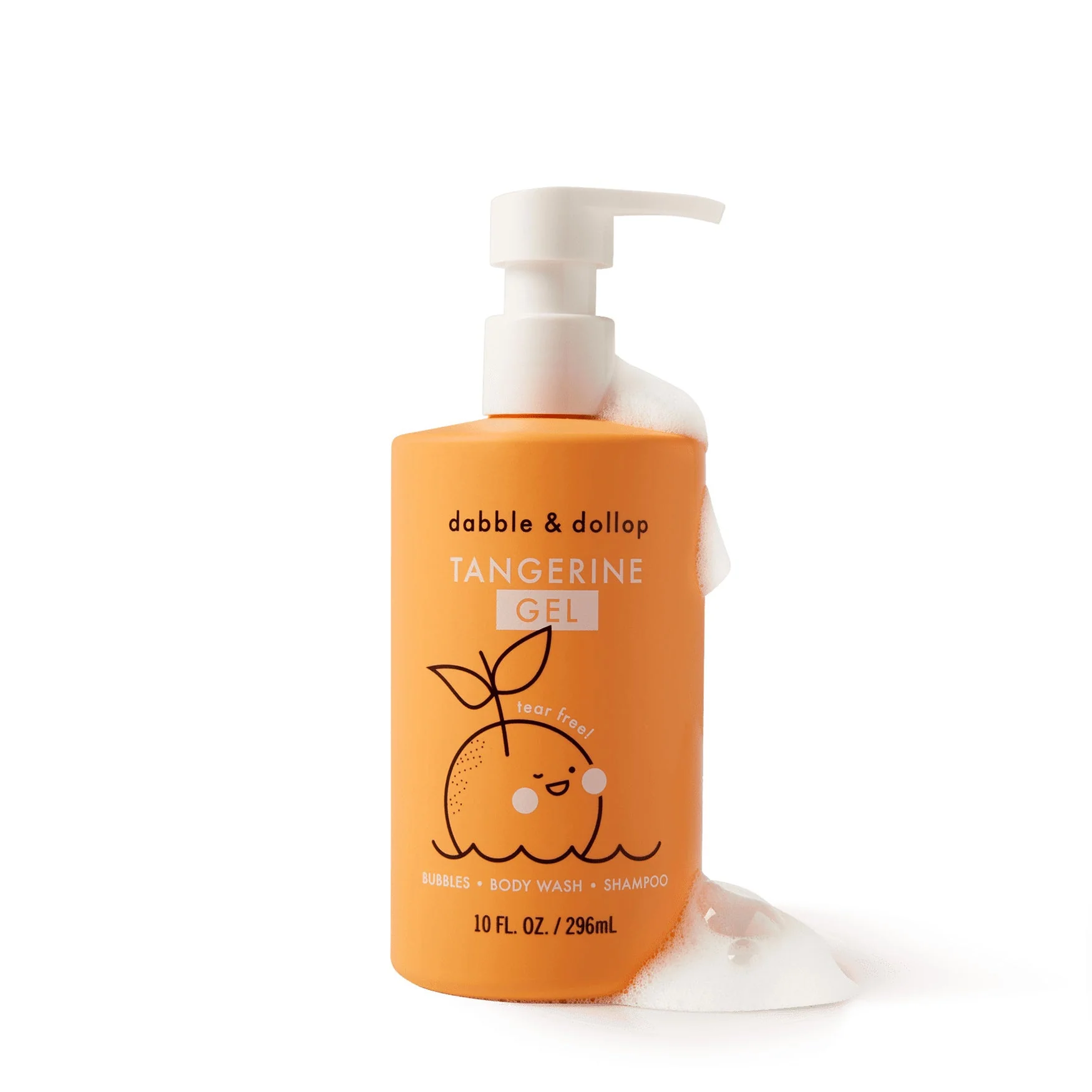 Dabble & Dollop Tangerine Bubble Bath, Body Wash & Shampoo - Image 6