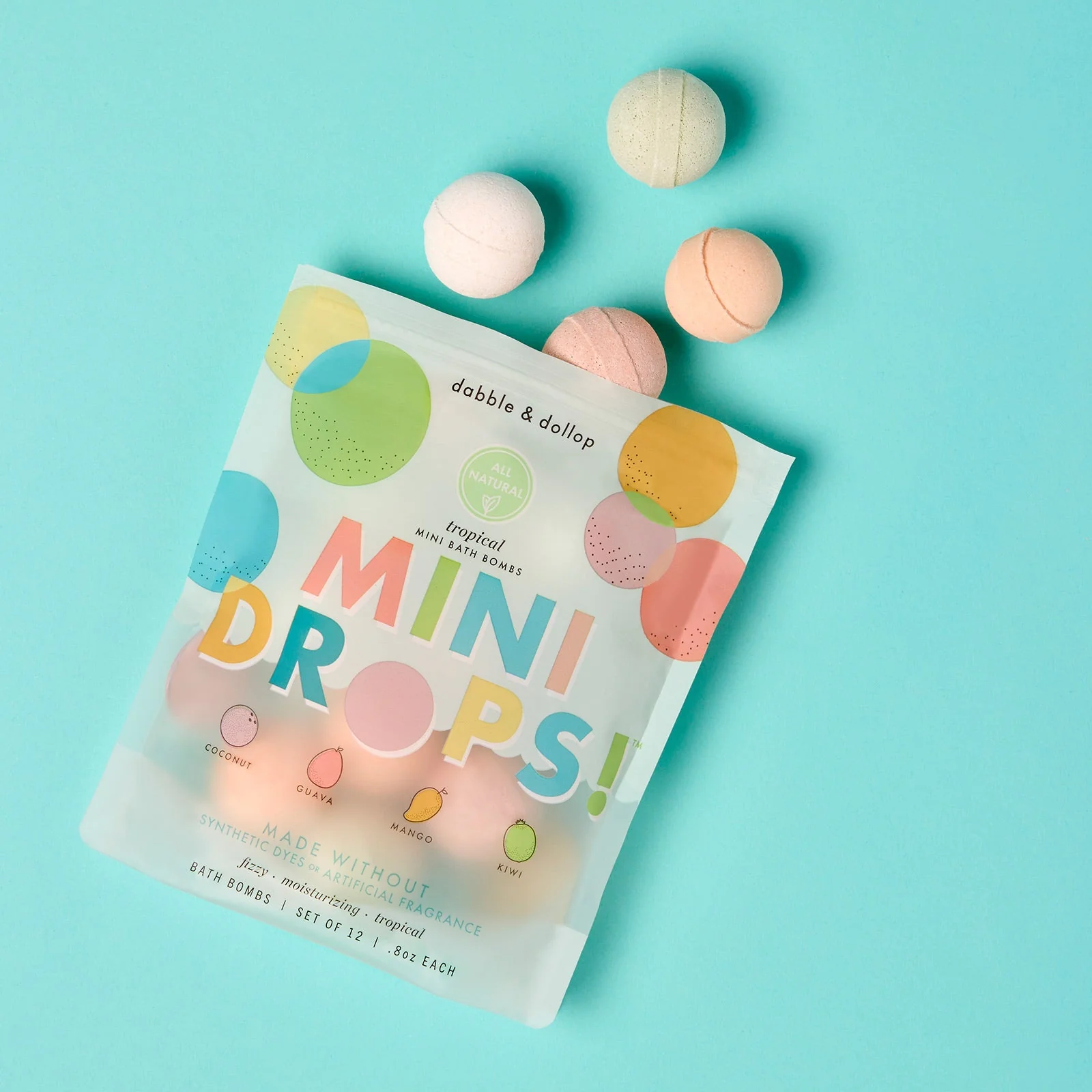 Dabble & Dollop Tropical Mini Bath Bombs - Image 2