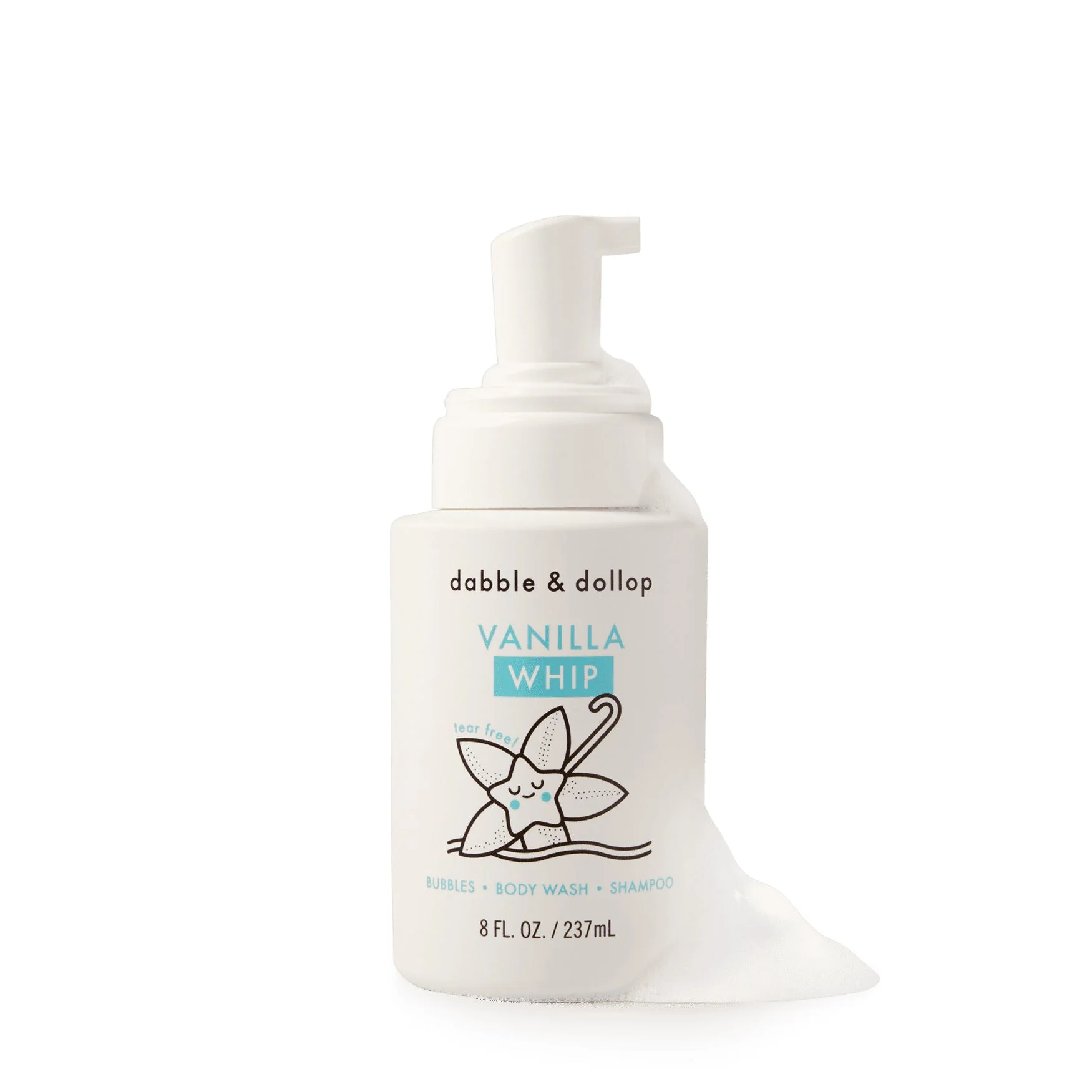 Dabble & Dollop Vanilla Foaming Bubble Bath, Body Wash & Shampoo - Image 6