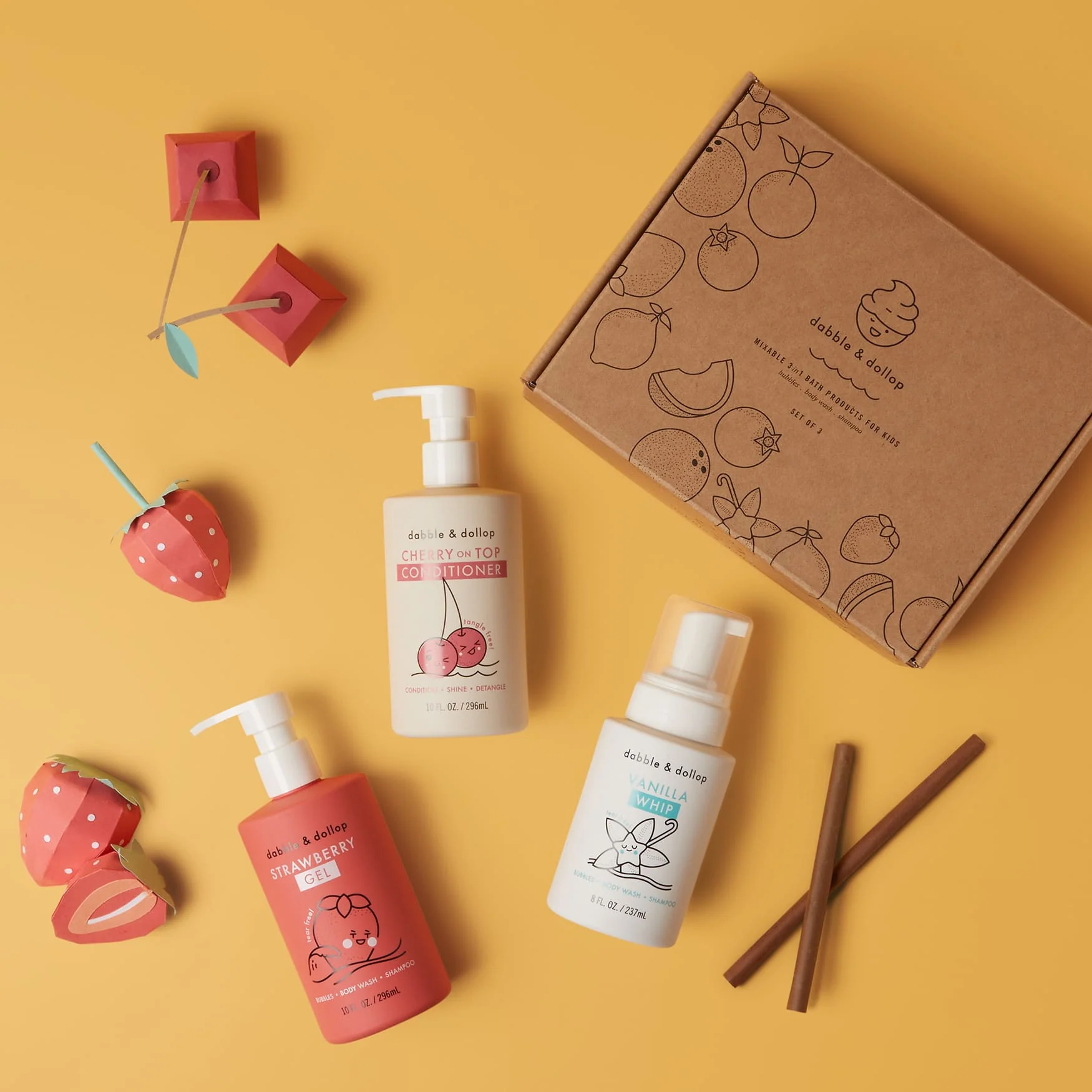 Dabble & Dollop Cherry Berry Conditioner & Bath Bundle - Image 4