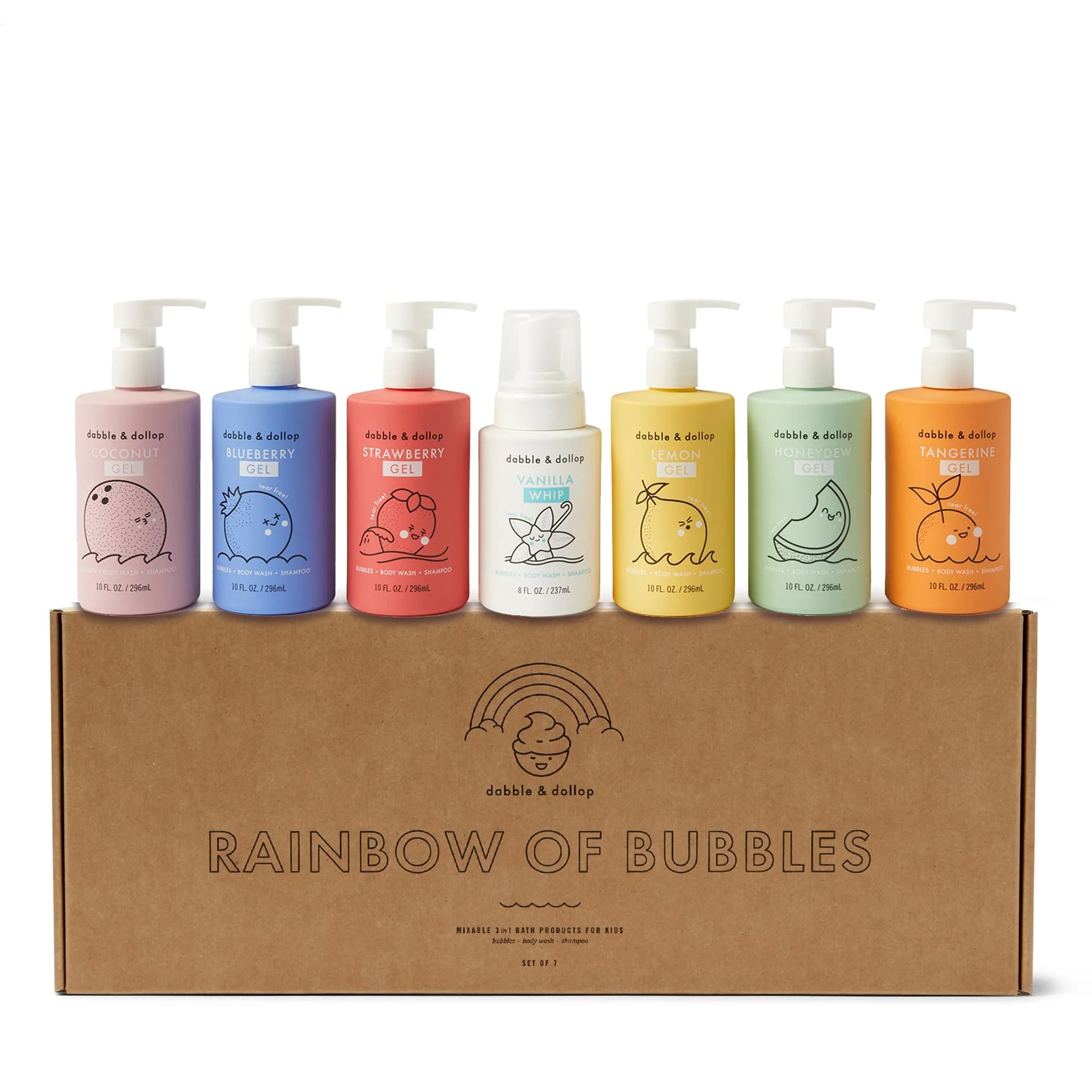 Dabble & Dollop Rainbow of Bubbles Bath Bundle - Image 3