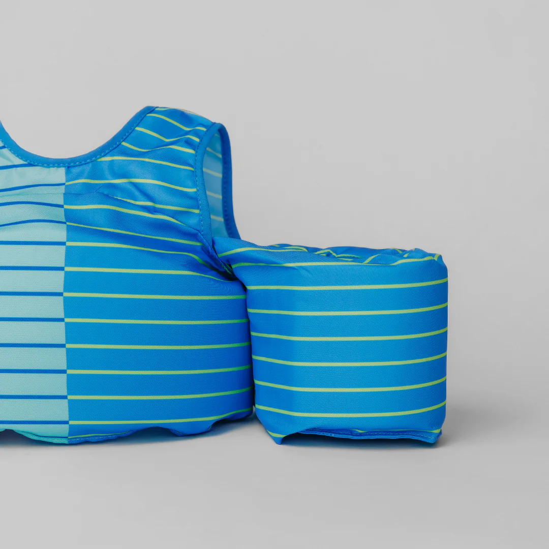 Dripfloats Blue Lemonade Stripe Kids Float - Image 4