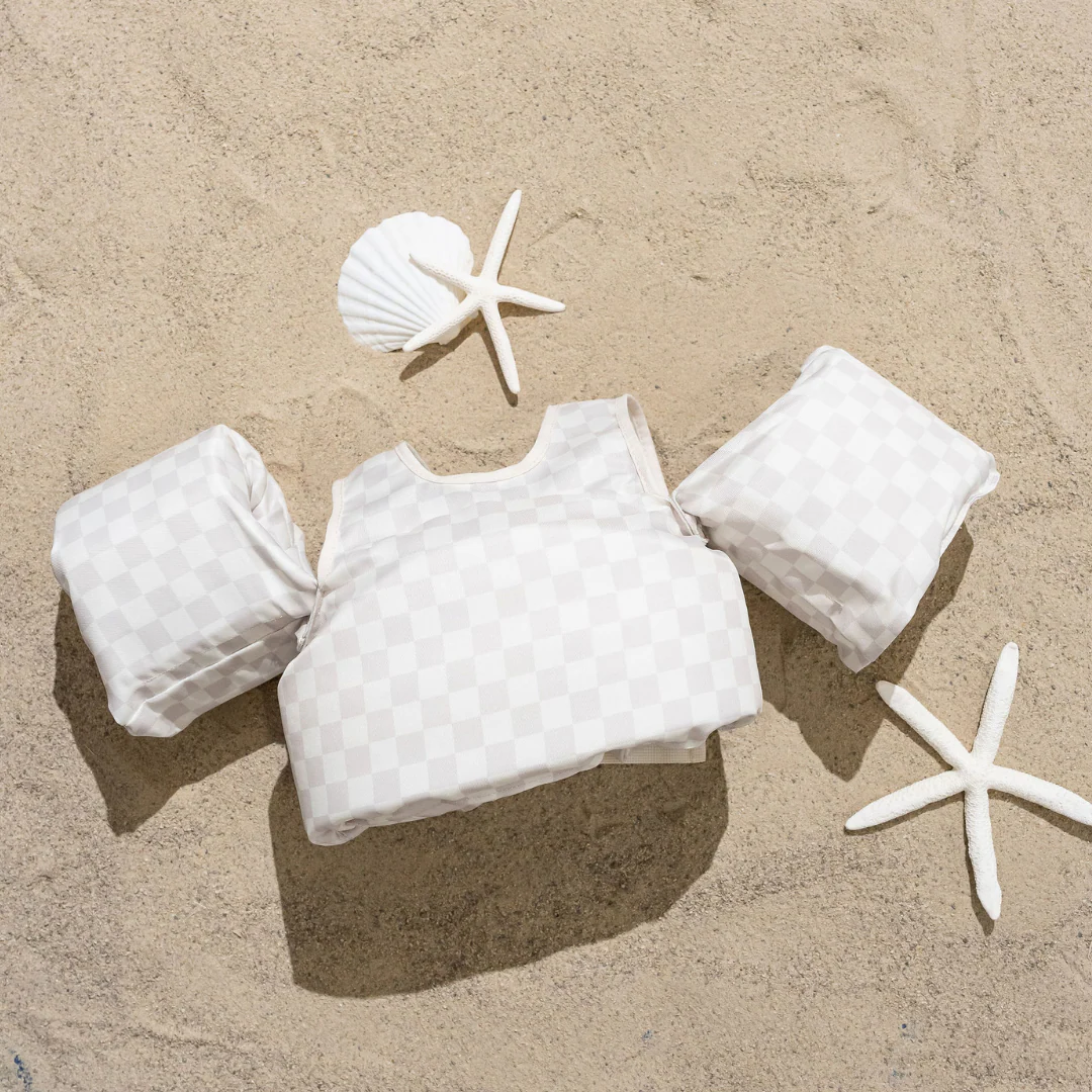 Dripfloats Neutral Checkered Kids Float - Image 2