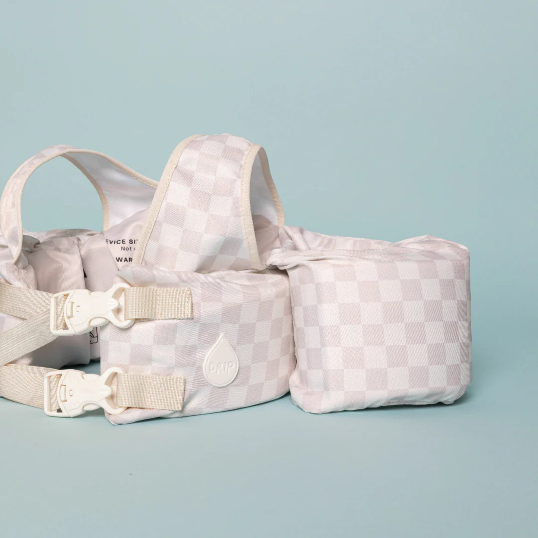 Dripfloats Neutral Checkered Kids Float - Image 4
