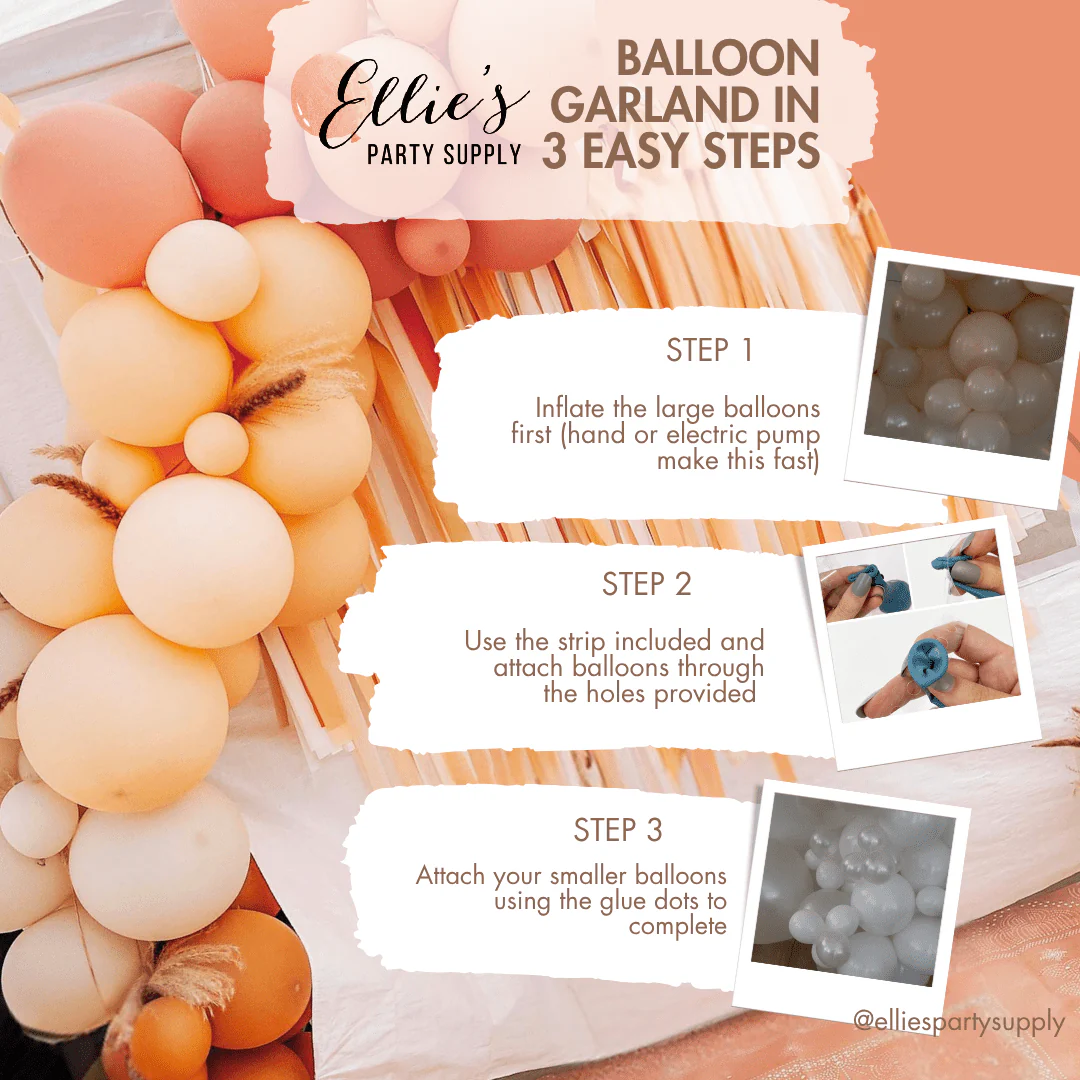 Ellie's Party Supply Blue Balloon Garland - Image 10