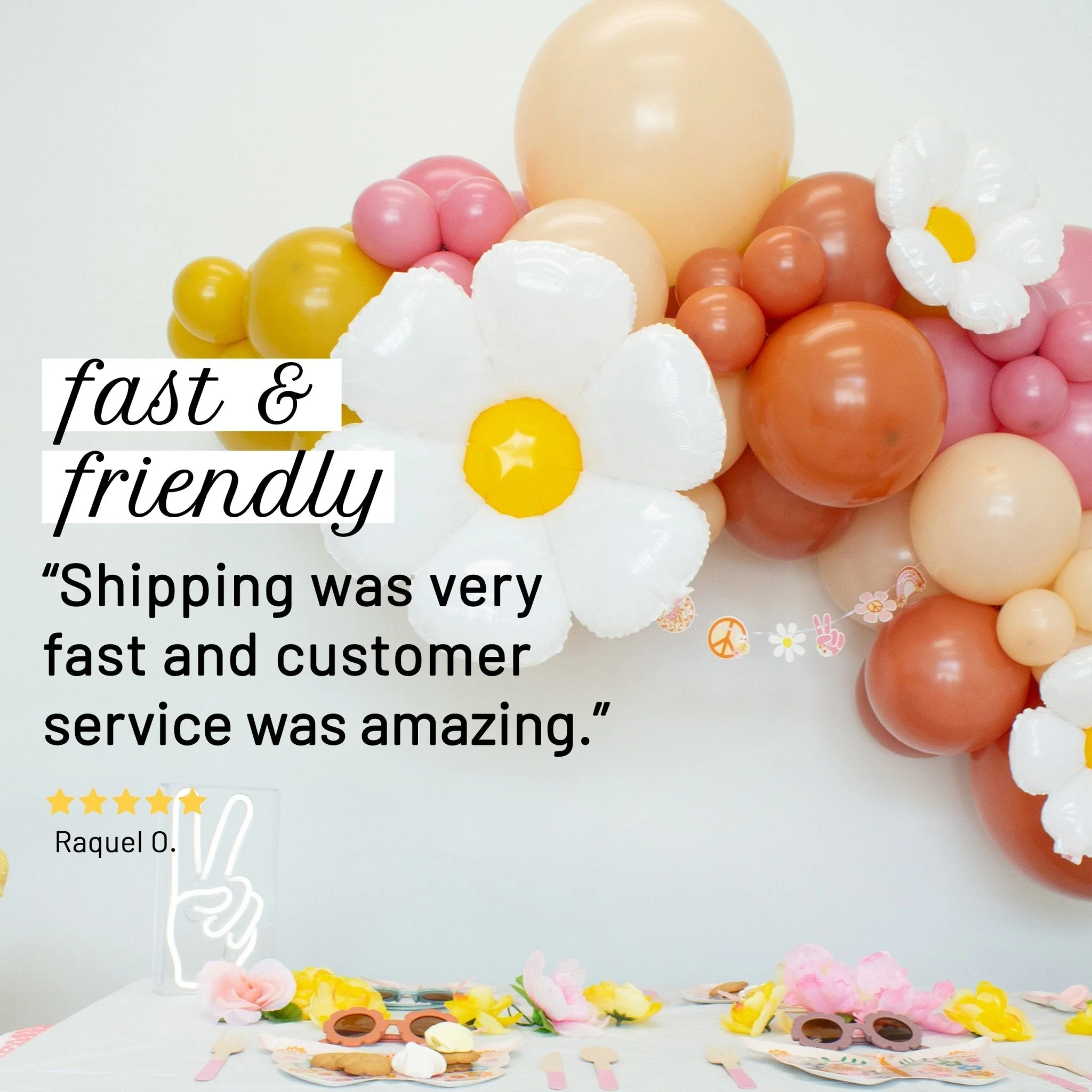 Ellie's Party Supply Groovy Balloon Garland Kit – Retro Party Decor - Image 3