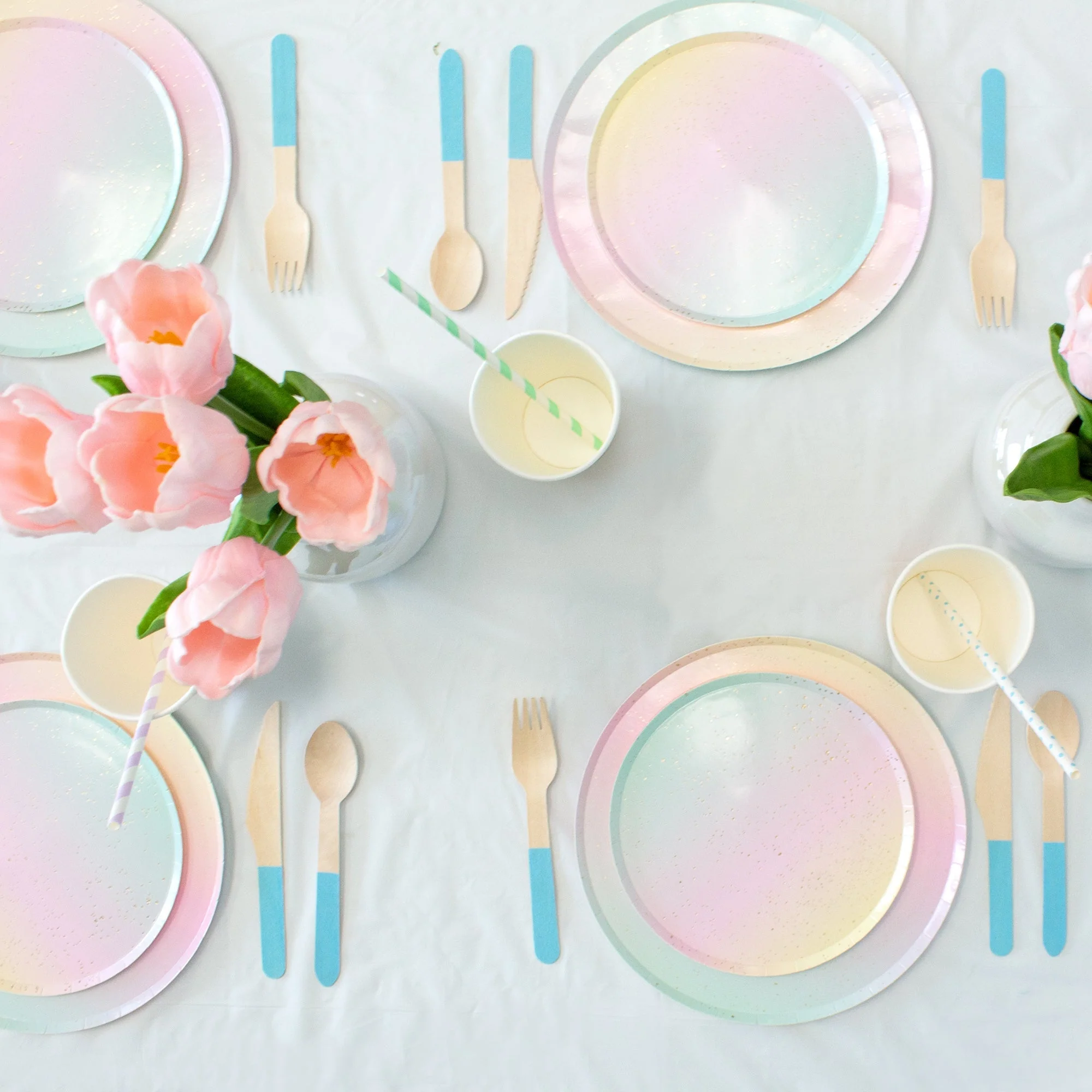 Ellie's Party Supply Light Blue Wooden Utensil Set – 24ct | ON SALE!! - Image 4