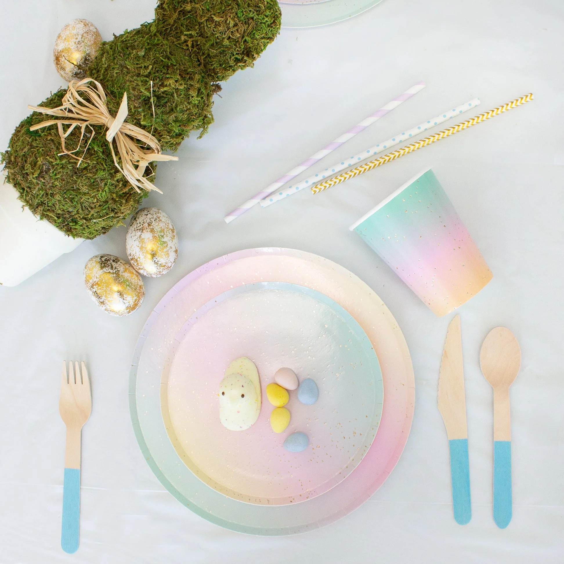 Ellie's Party Supply Light Blue Wooden Utensil Set – 24ct | ON SALE!! - Image 6