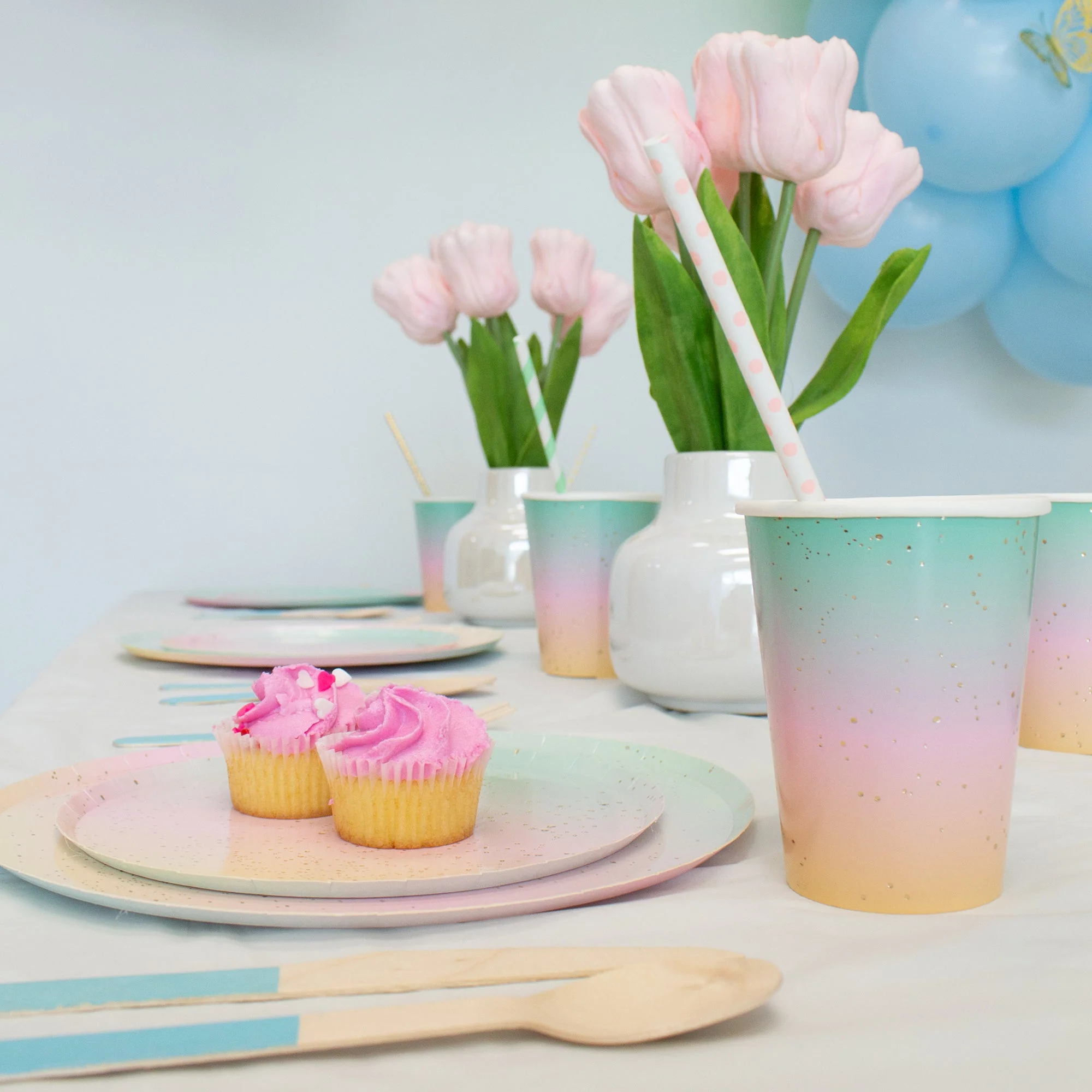 Ellie's Party Supply Light Blue Wooden Utensil Set – 24ct | ON SALE!! - Image 7