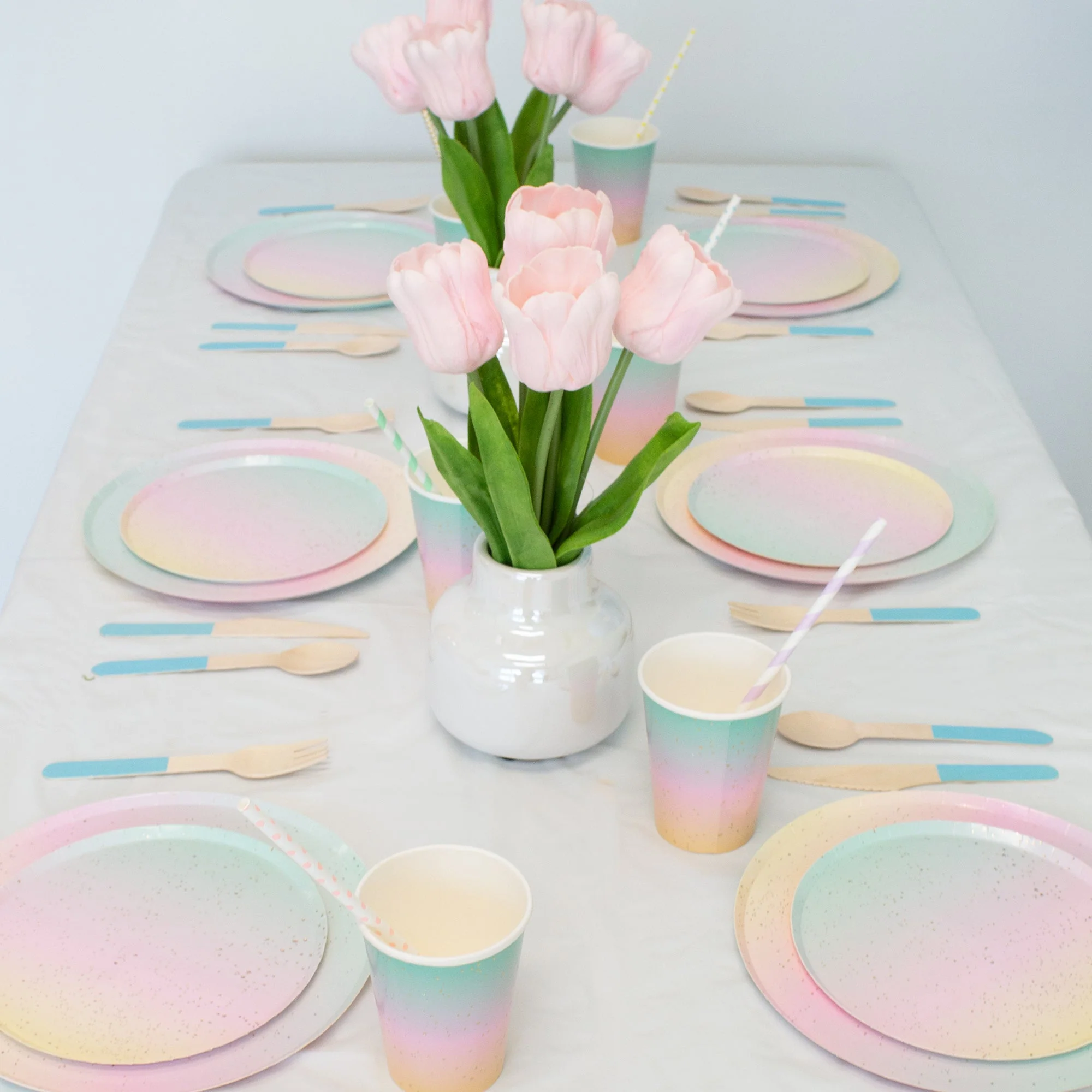 Ellie's Party Supply Light Blue Wooden Utensil Set – 24ct | ON SALE!! - Image 8