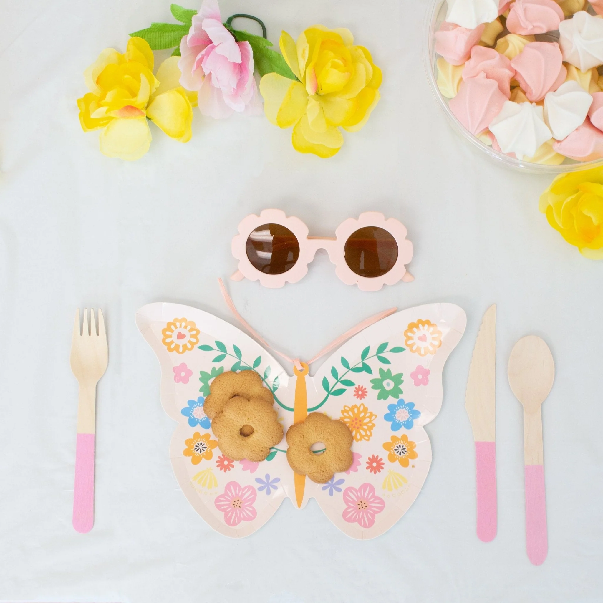 Ellie's Party Supply Pastel Pink Wooden Utensil Set – 24ct | ON SALE!! - Image 4