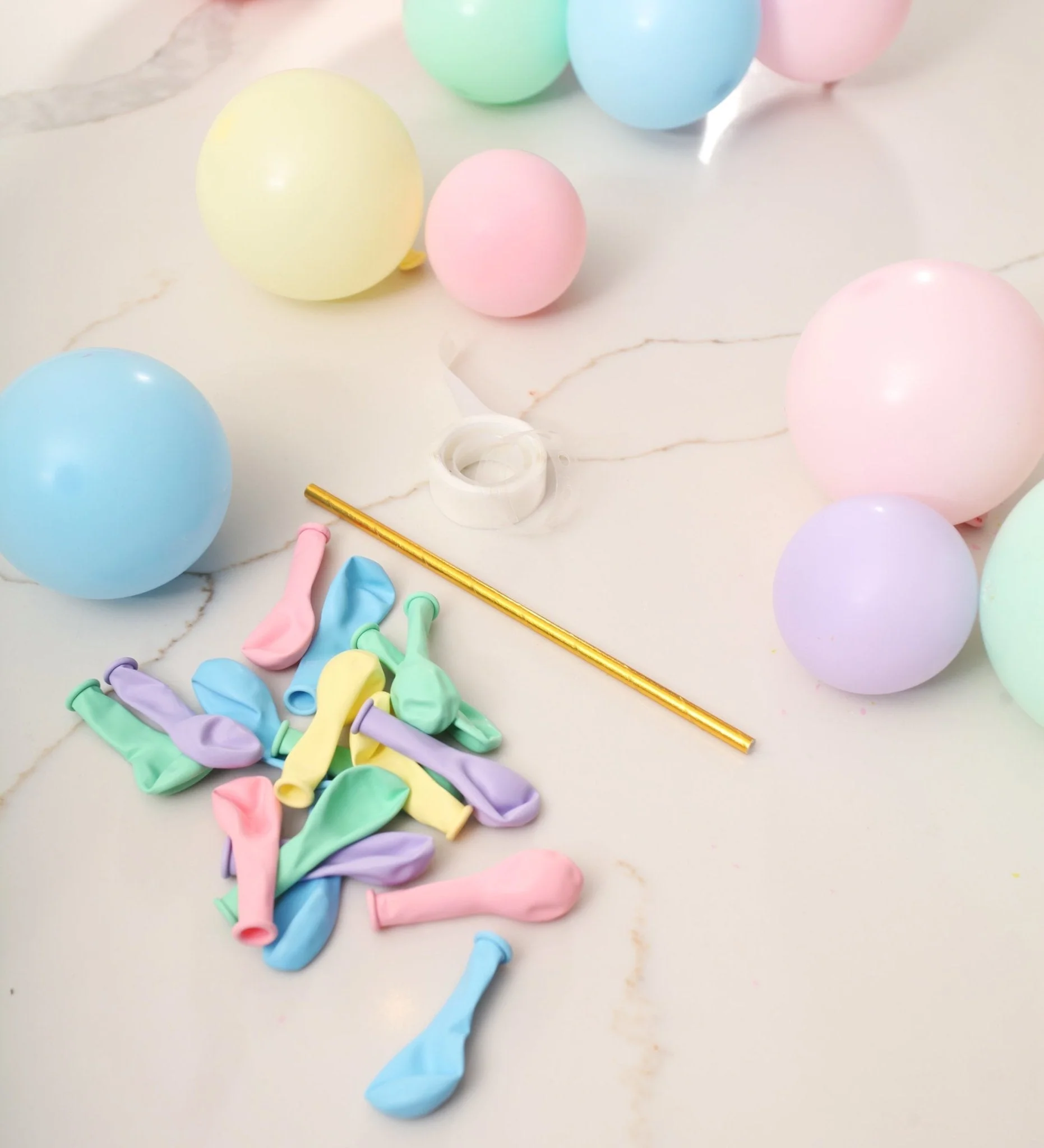 Ellie's Party Supply Pastel Rainbow Mini Balloon Cake Topper - Image 6