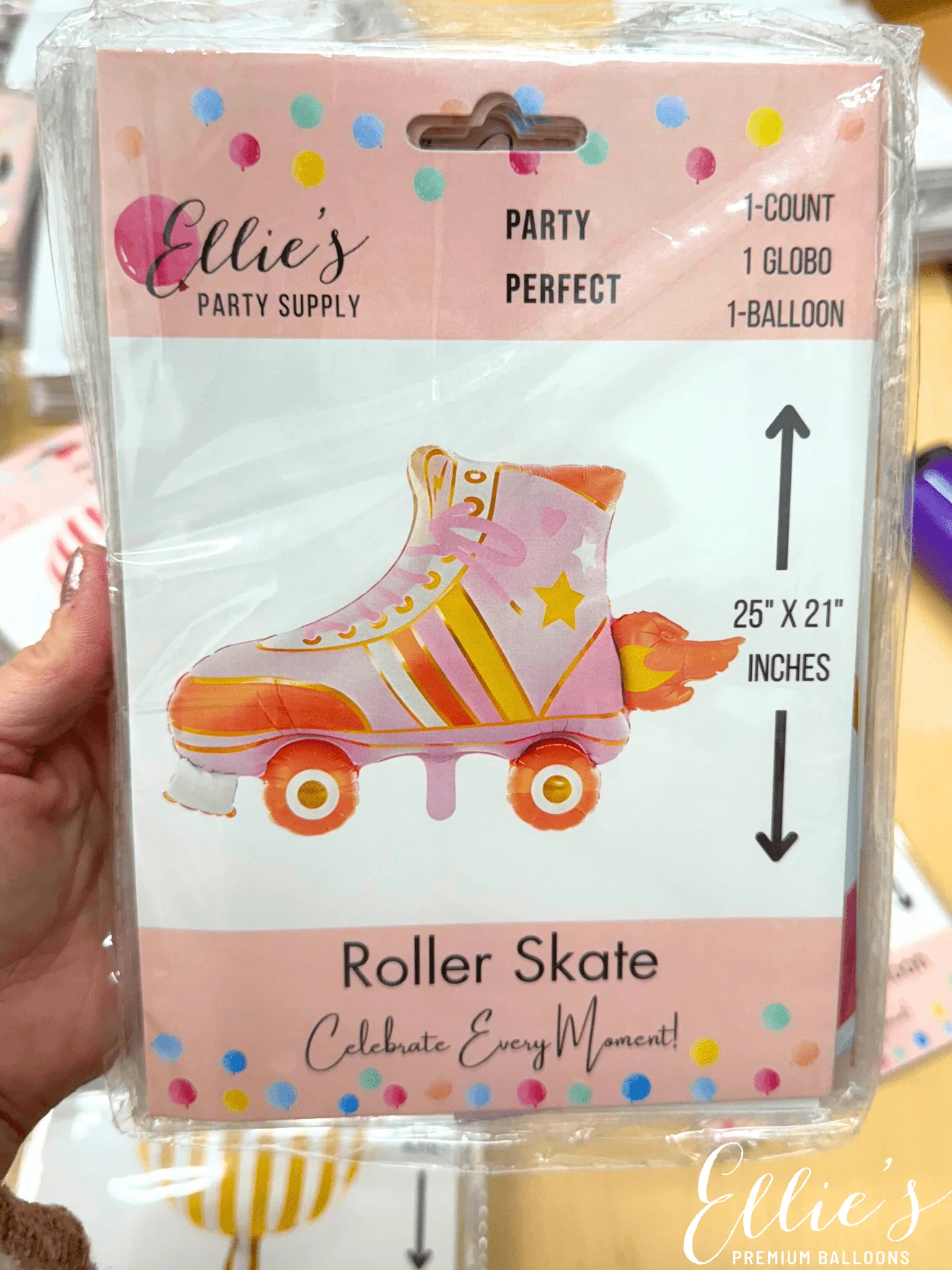 Ellie's Party Supply Roller Skate Balloon - Image 3