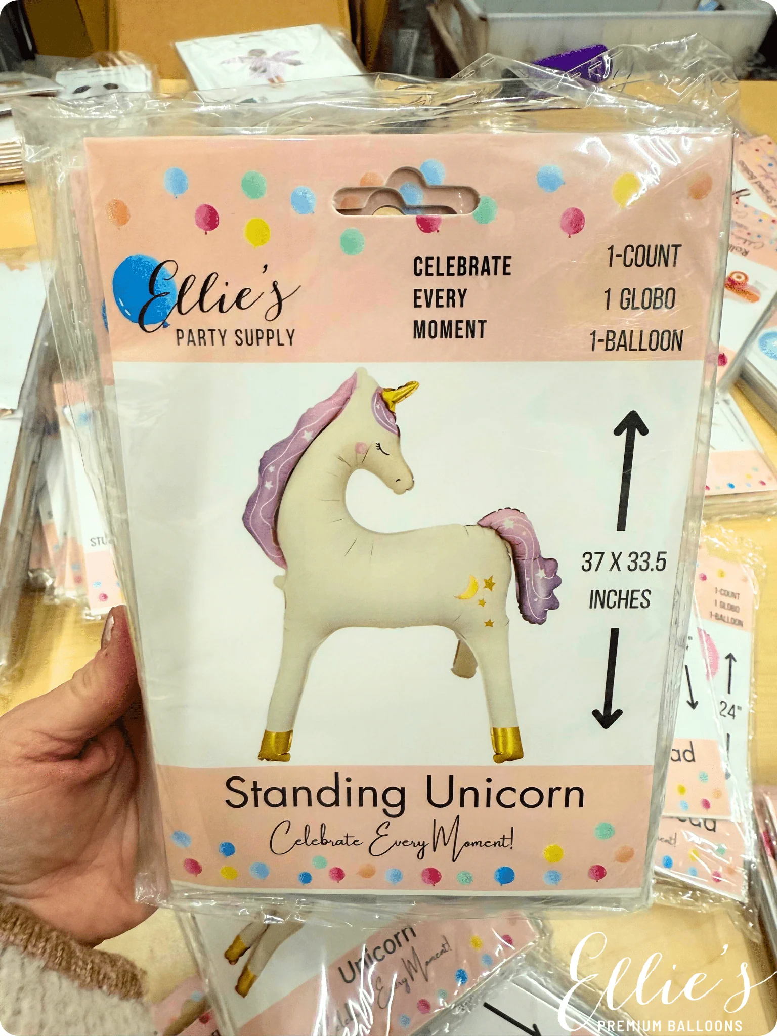Ellie's Party Supply Unicorn Balloon - Image 5
