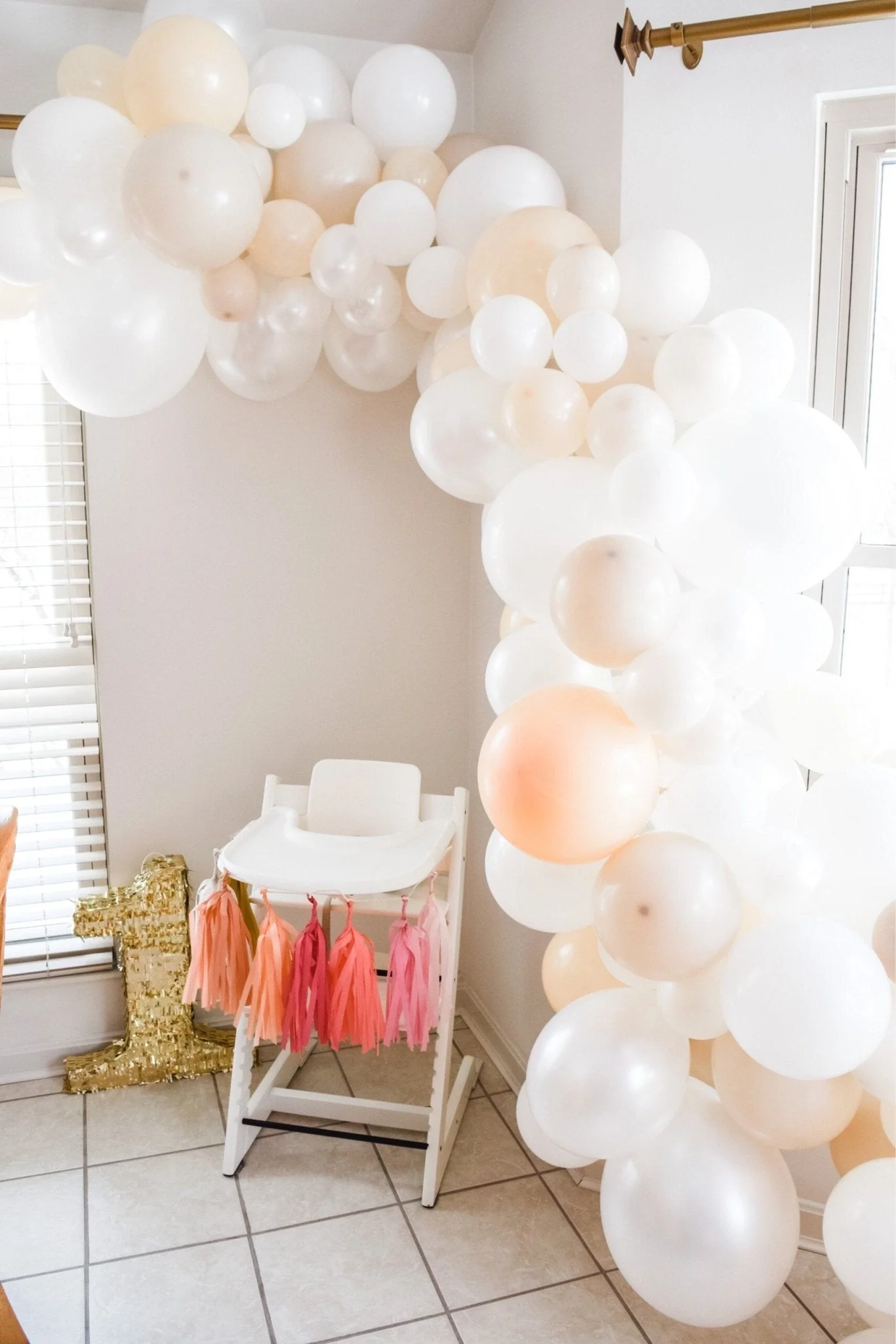 Ellie's Party Supply White Balloon Garland - Image 5