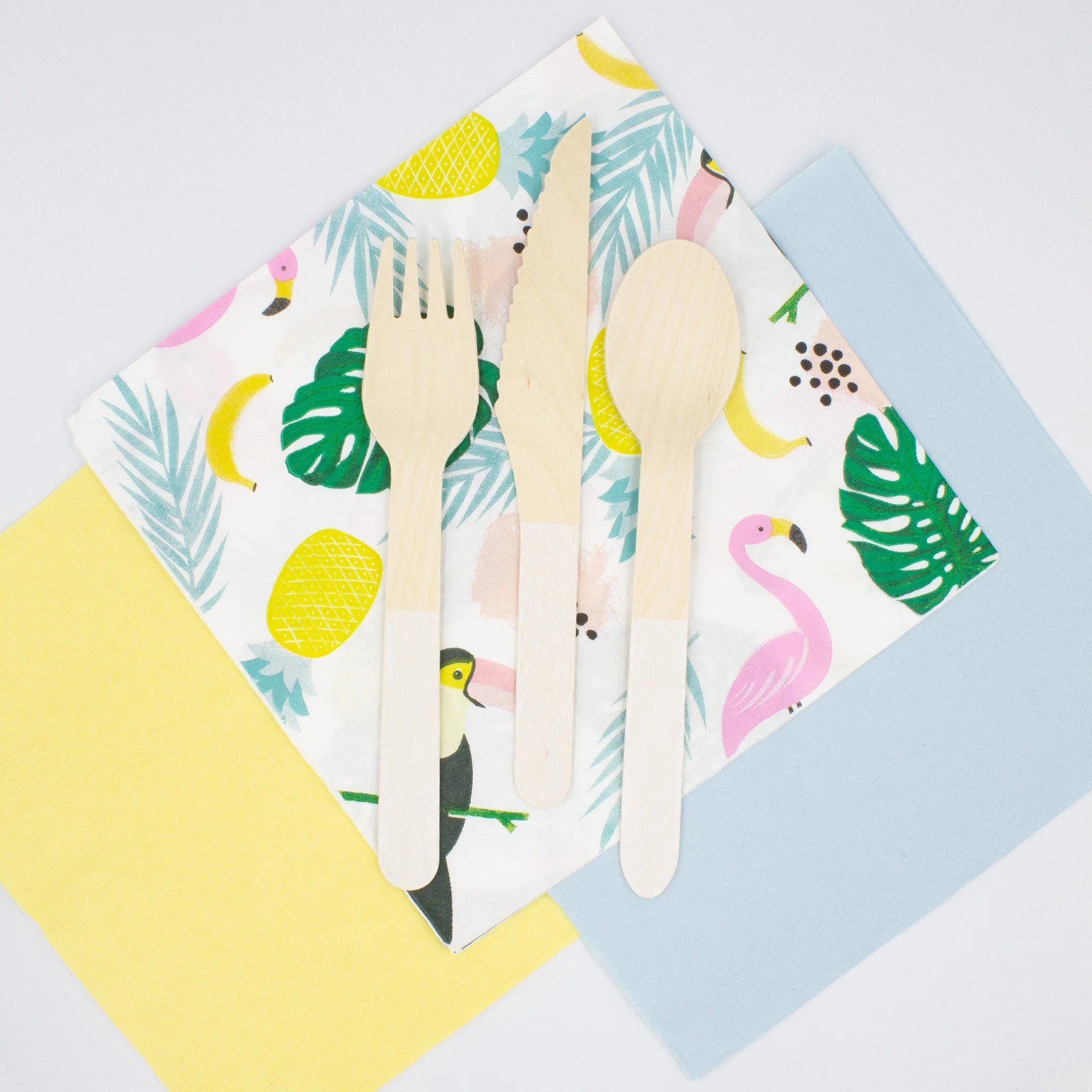 Ellie's Party Supply White Wooden Utensil Set – 24ct | ON SALE!! - Image 4