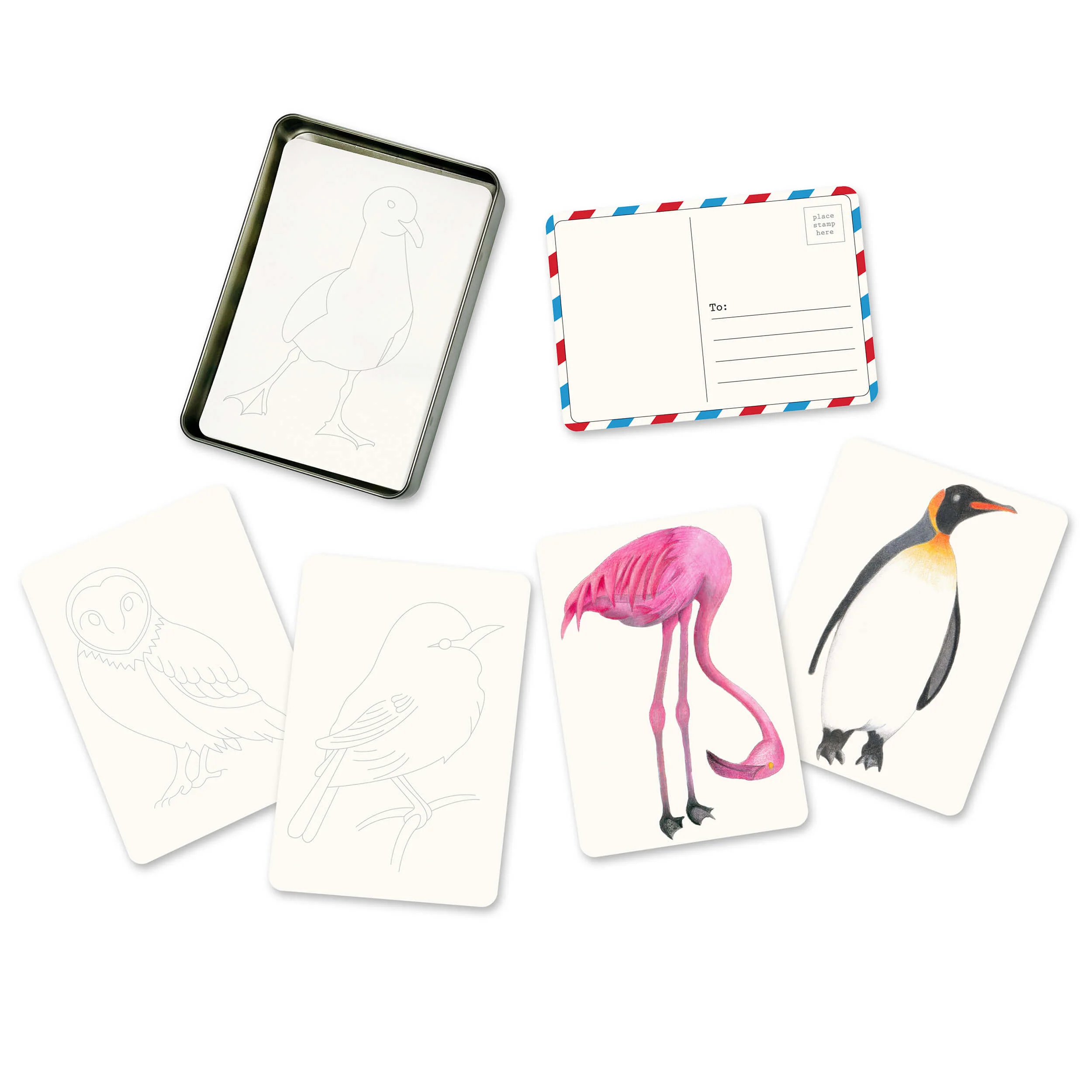 elseware unplug Coloring Postcards w/ 6 Designs (30 cards) - Image 10
