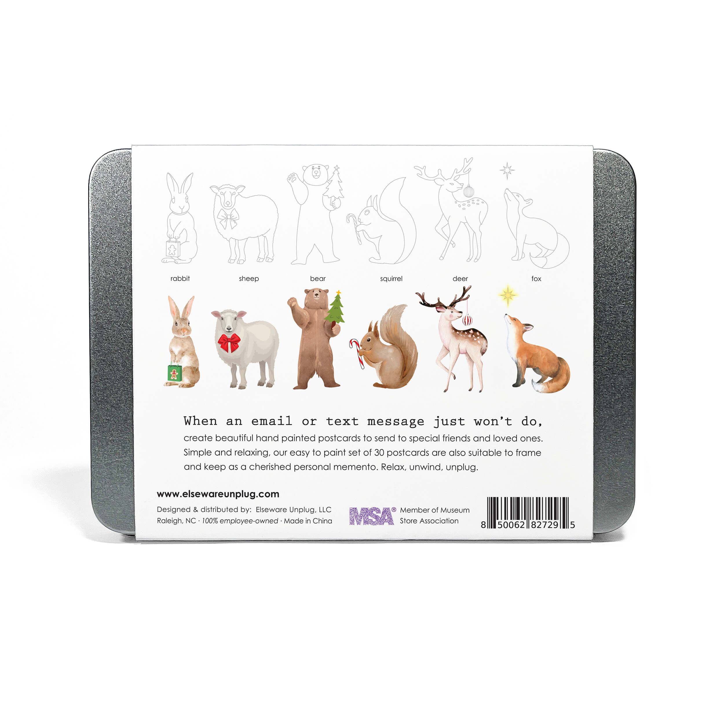 elseware unplug Coloring Postcards w/ 6 Designs (30 cards) - Image 11