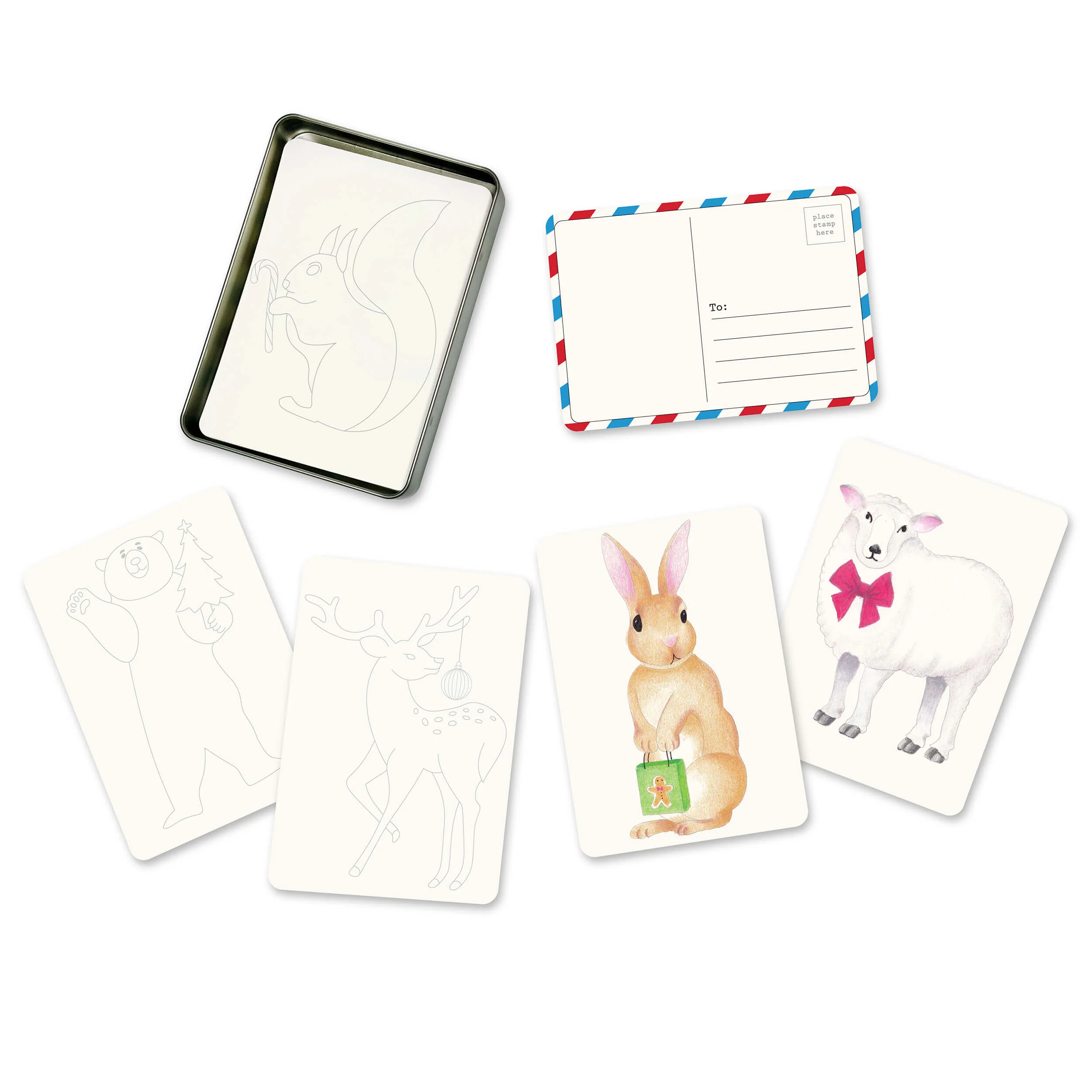 elseware unplug Coloring Postcards w/ 6 Designs (30 cards) - Image 8