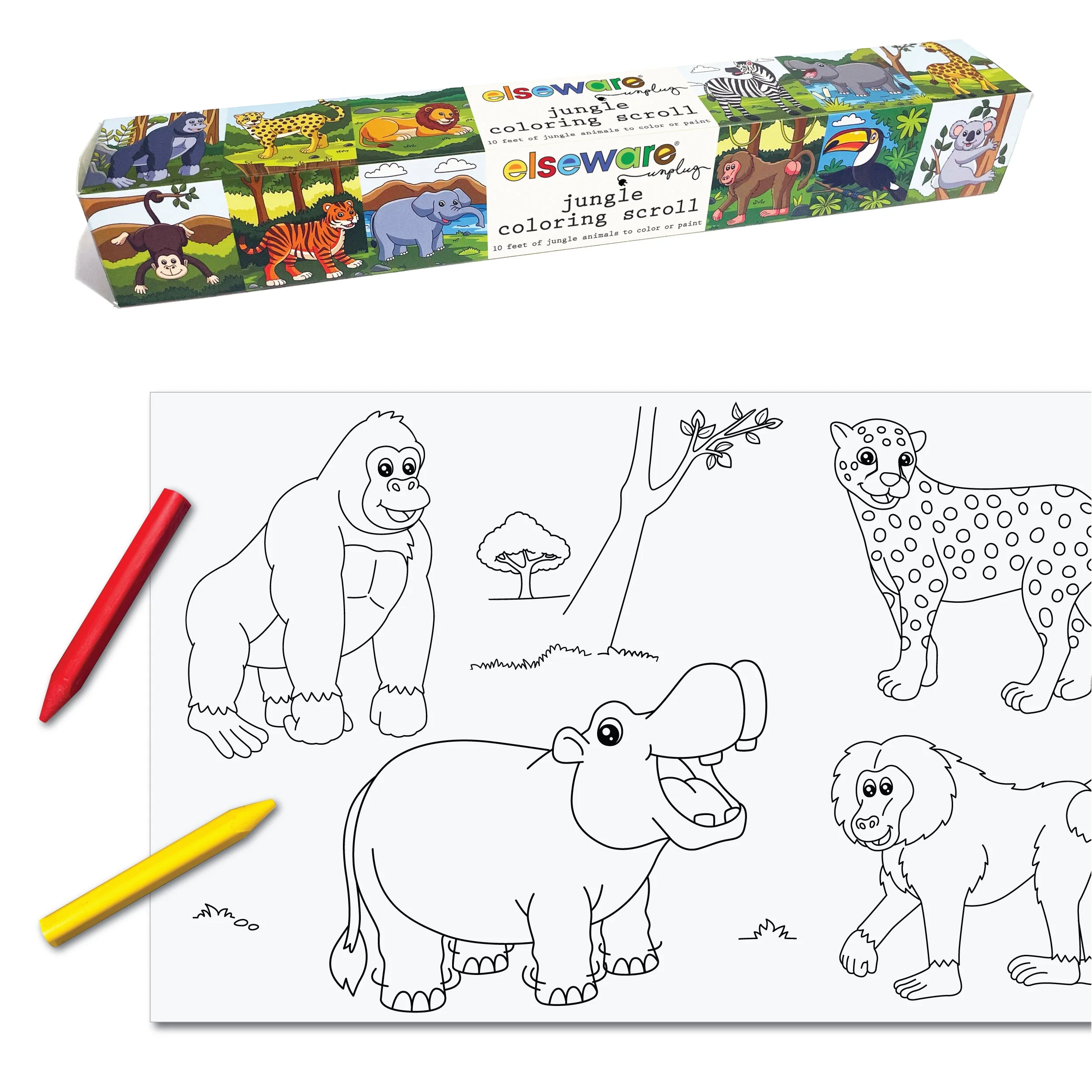 Elseware Unplug Coloring Scrolls – 10 ft – Adhesive Back - Image 6