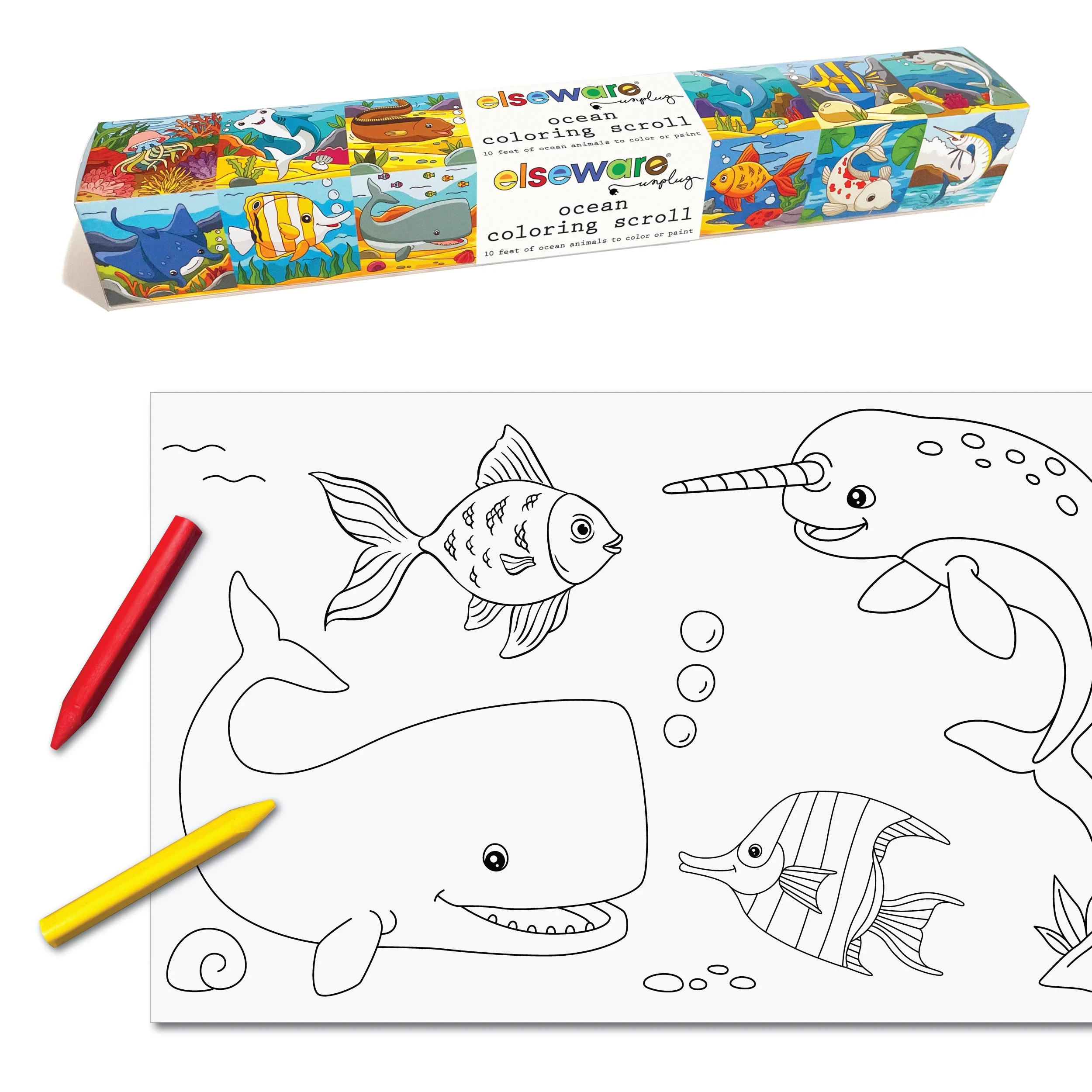 Elseware Unplug Coloring Scrolls – 10 ft – Adhesive Back - Image 7