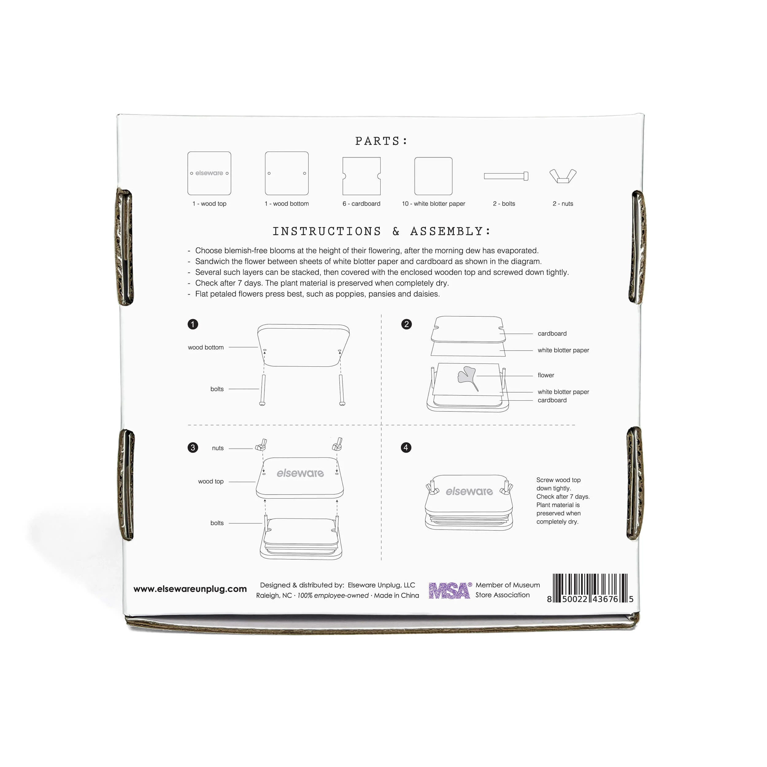 Elseware Unplug Flower Press DIY – Includes All Parts - Image 4