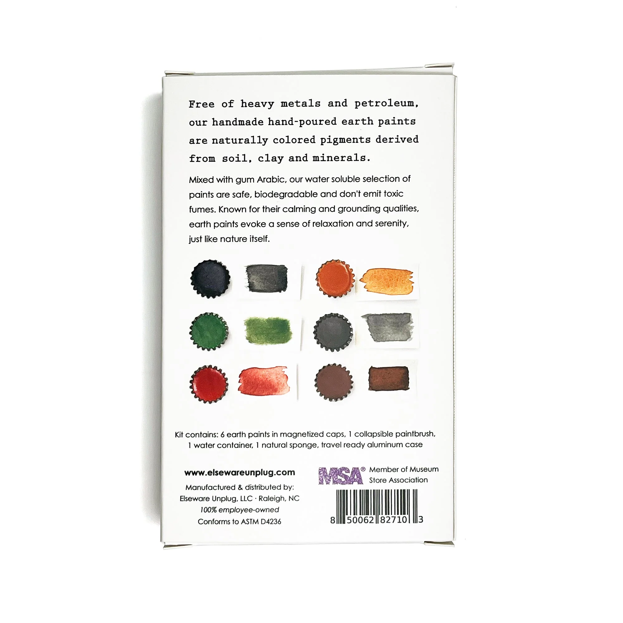 Elseware Unplug Handmade Watercolor Set – Earth Paints - Image 3