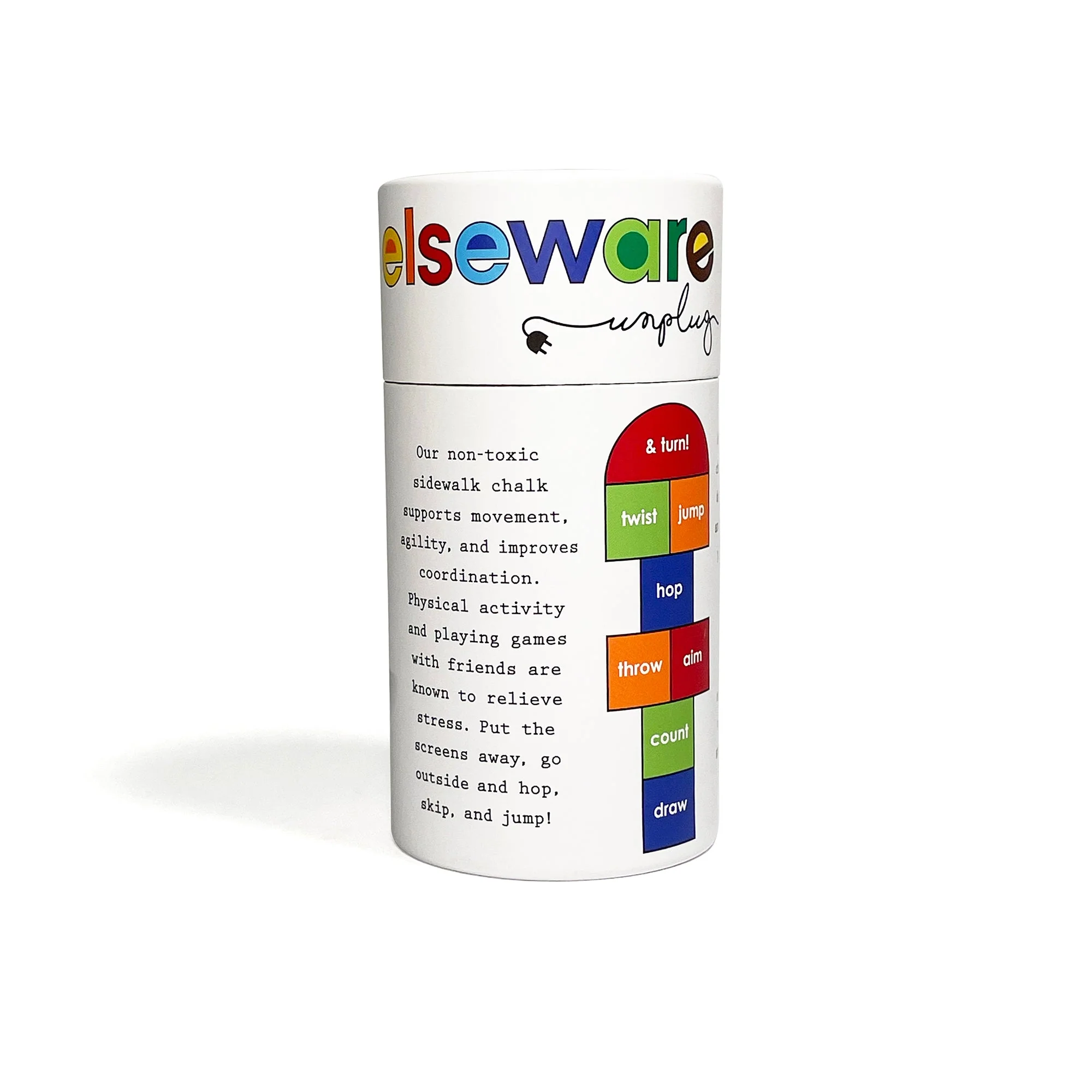 Elseware Unplug Hopscotch Chalk – Talc-Free – Non-Toxic Set - Image 4