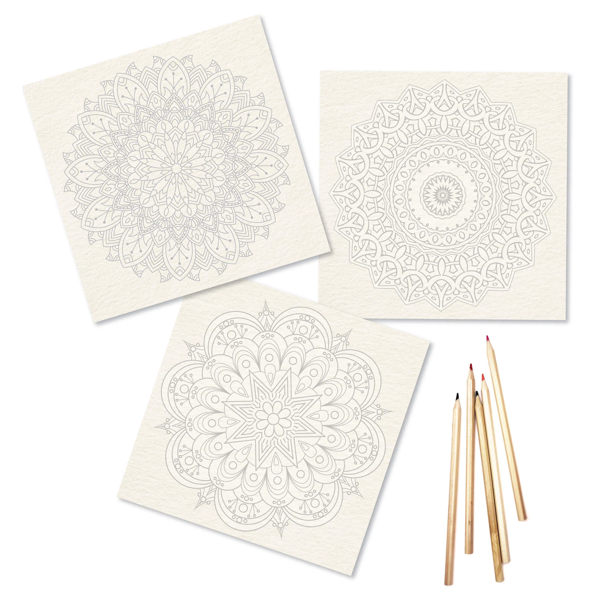 Elseware Unplug Mandala Coloring Sheets – Deluxe 110lb Paper - Image 2