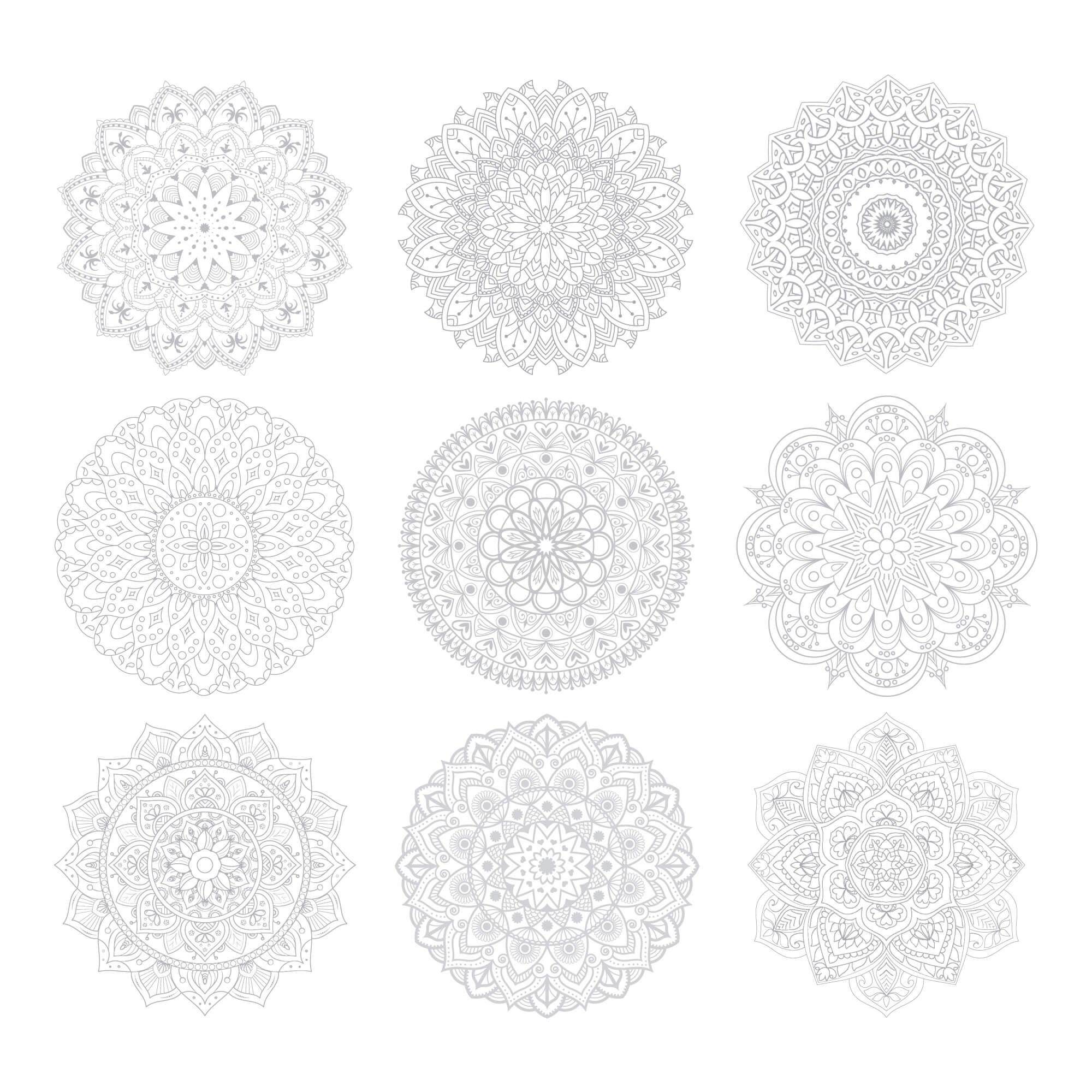 Elseware Unplug Mandala Coloring Sheets – Deluxe 110lb Paper - Image 3
