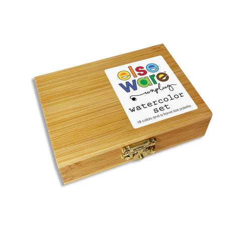 Watercolor Essentials Bundle | Bamboo Case, Metallics, & Paper Pad - Image 3