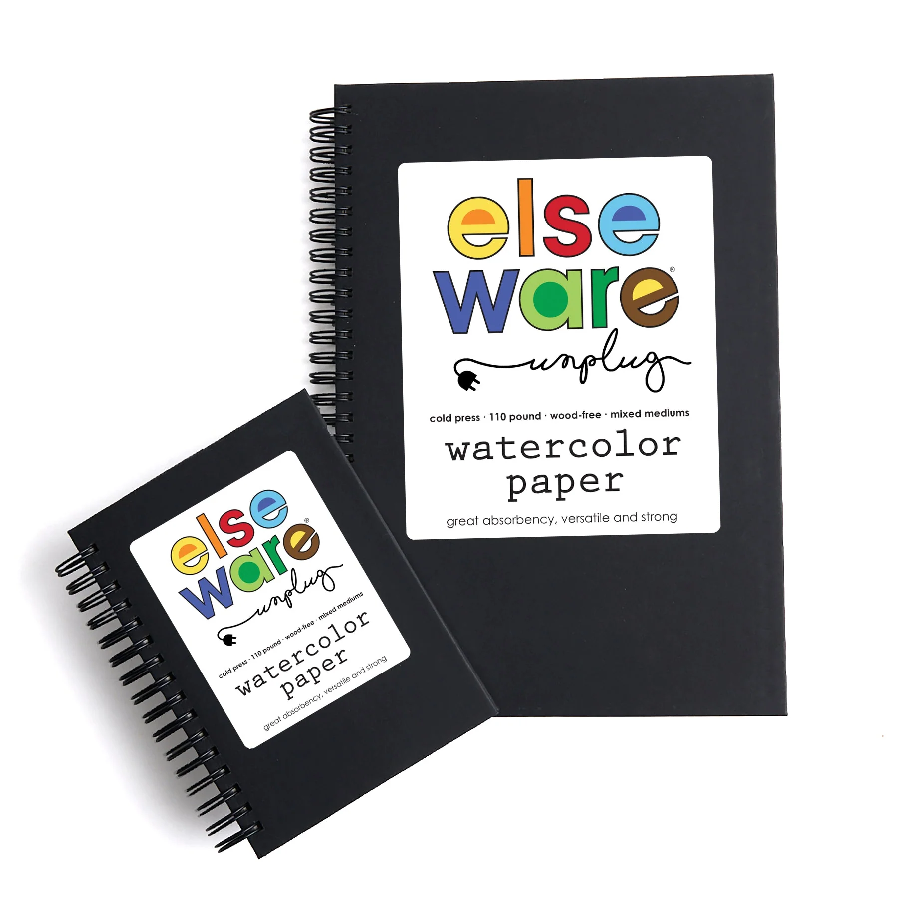 Elseware Unplug Watercolor Paper Pad (Large) – 7" x 10" – 110 lb Cotton Rag - Image 3