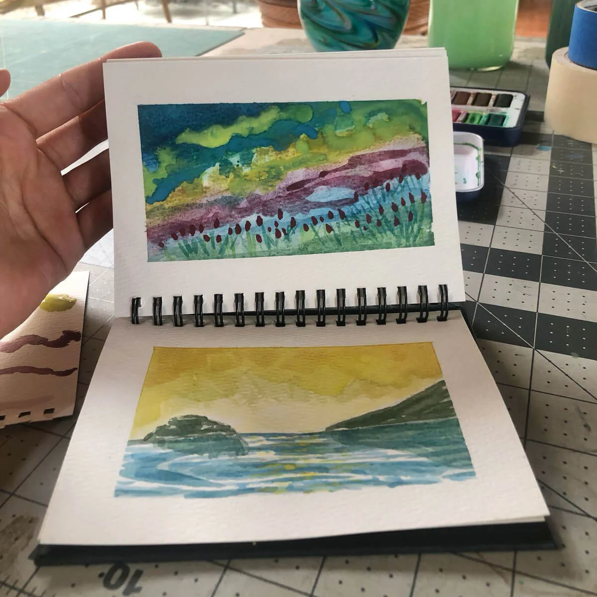 Elseware Unplug Watercolor Paper Pad (Small) – 5.75" x 4.25" – 110 lb Cotton Rag - Image 2
