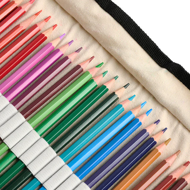 Elseware Unplug Watercolor Pencils – 36 Colors – Canvas Rollup – Eco-Friendly - Image 2
