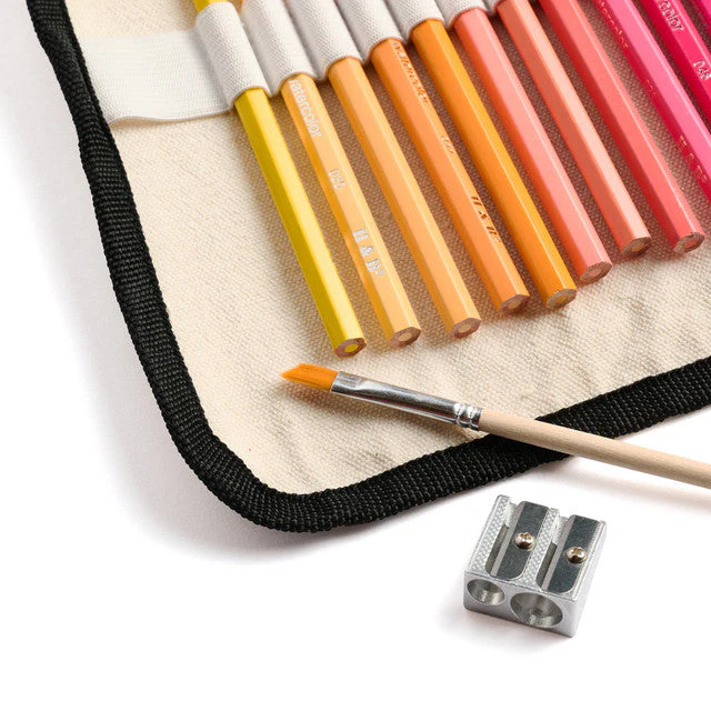 Elseware Unplug Watercolor Pencils – 36 Colors – Canvas Rollup – Eco-Friendly - Image 3