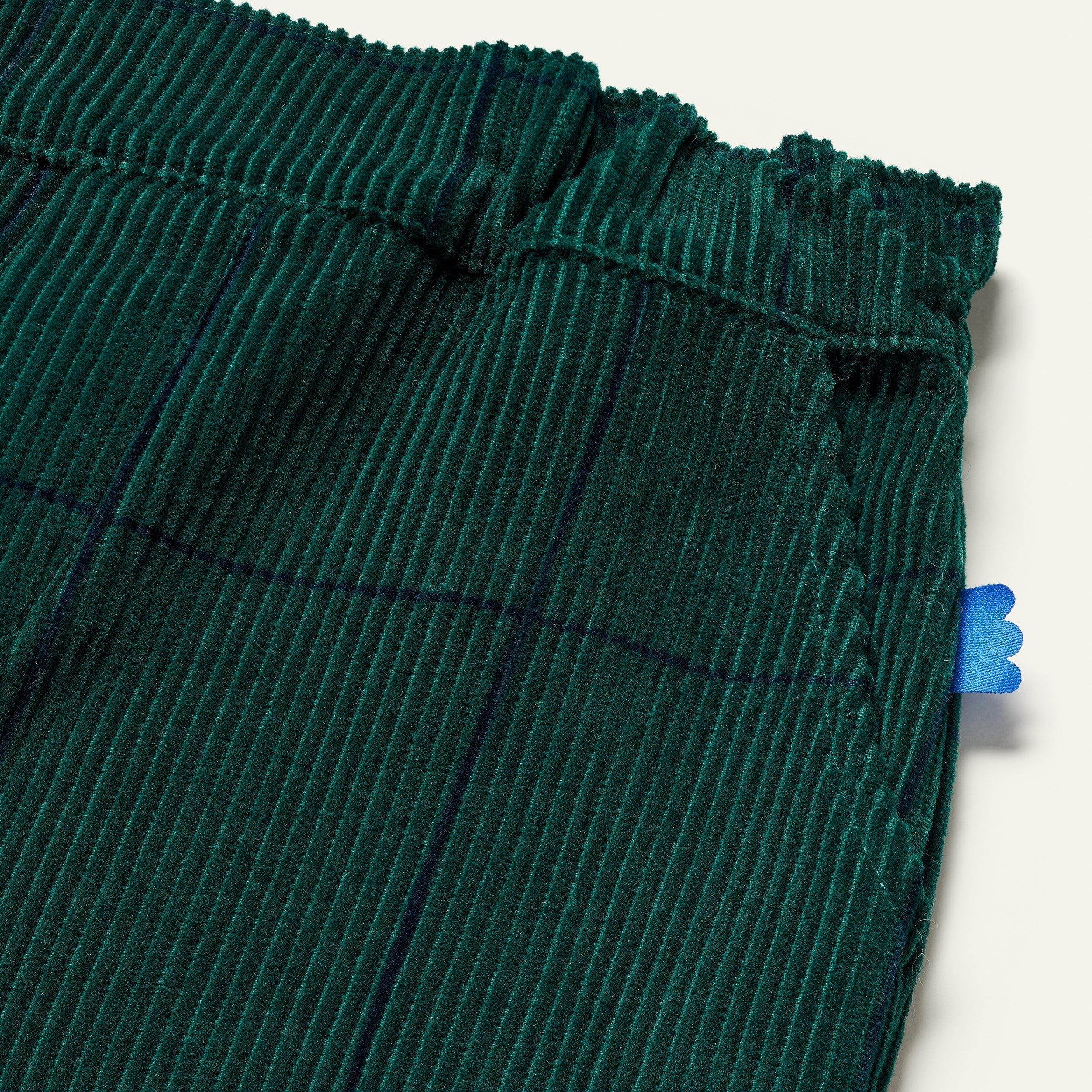 Mon Coeur Evergreen Grid Corduroy Pant - Image 5
