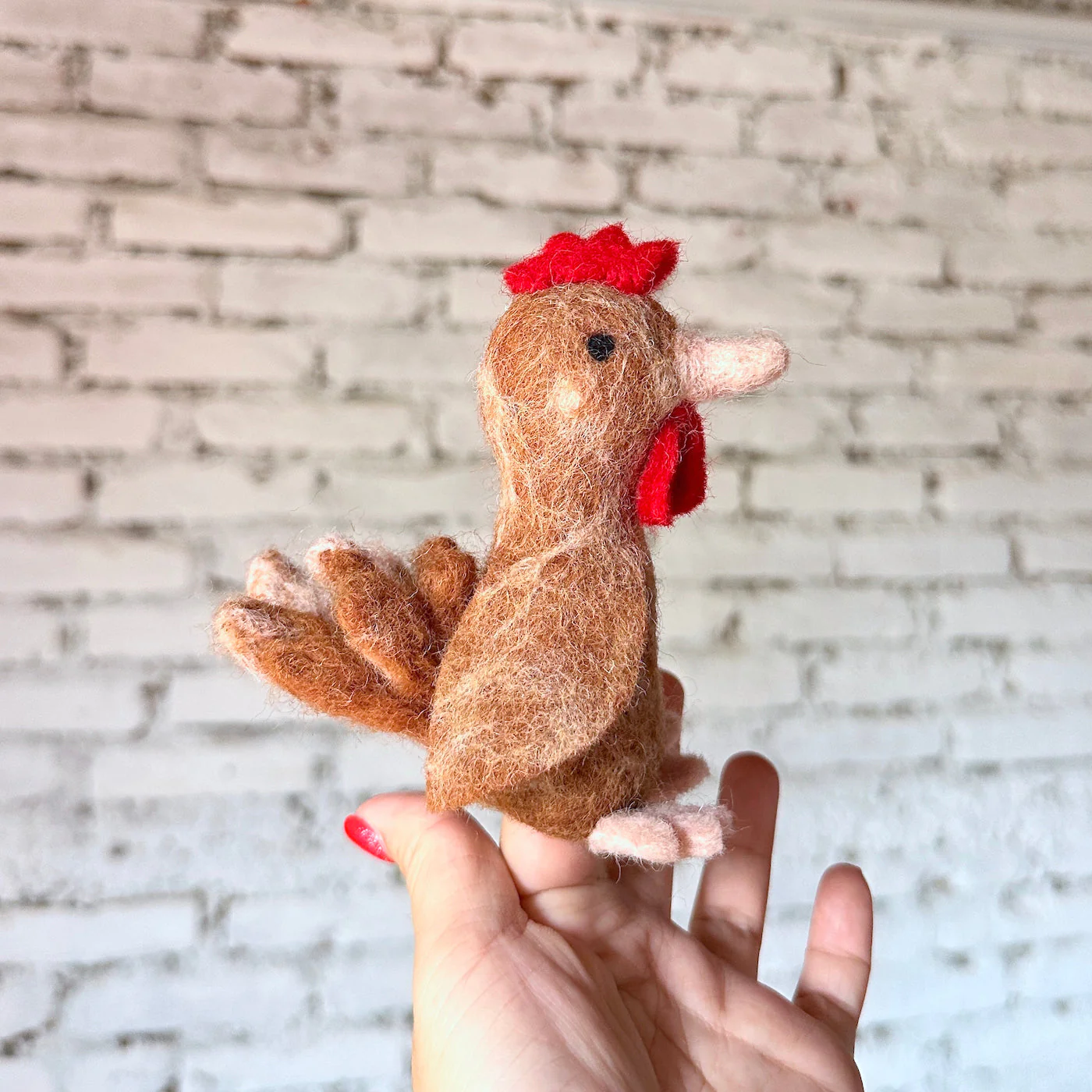 Ganapati Crafts Co. Chicken Finger Puppet - Image 3