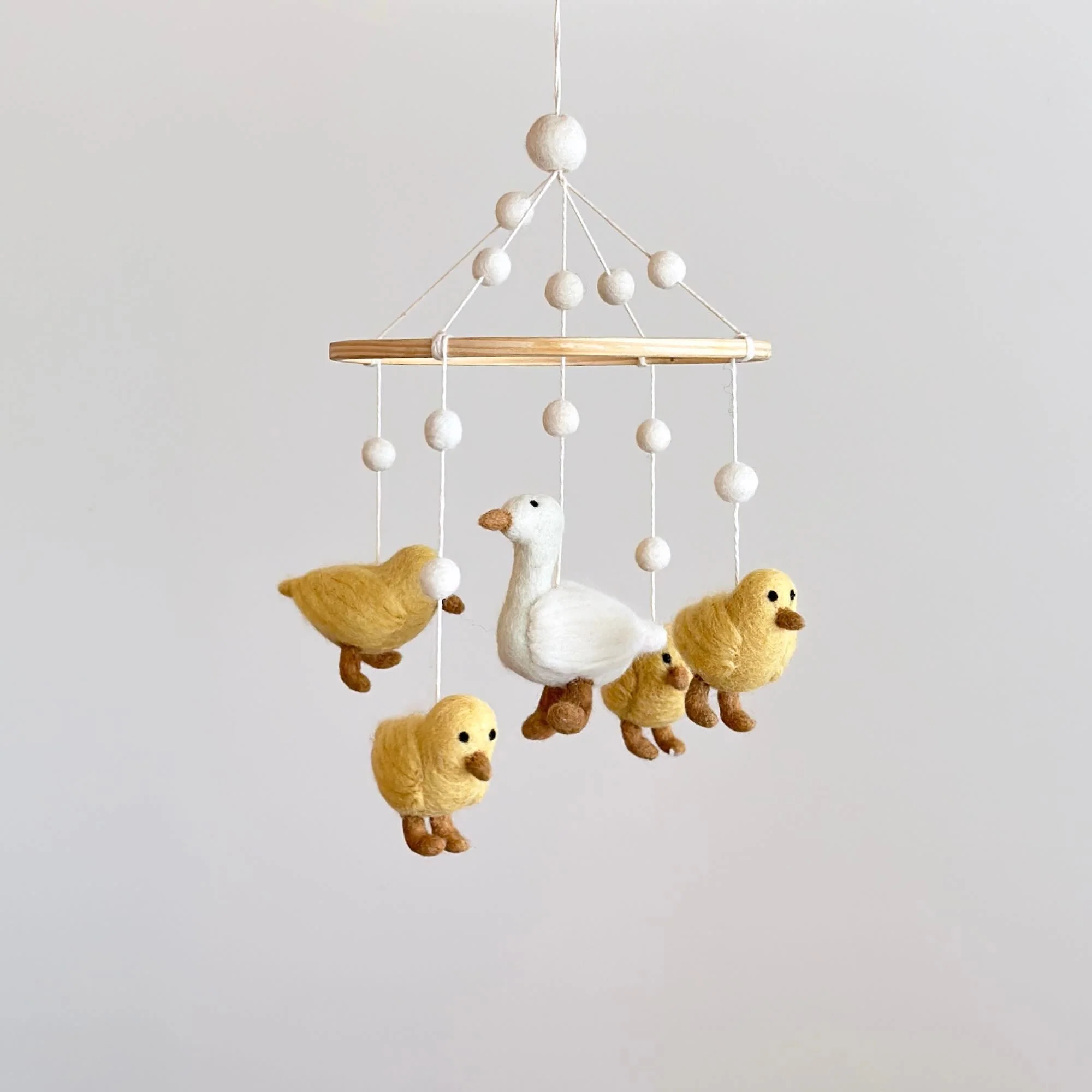 Ganapati Crafts Co. Felt Baby Mobile - Call Duck - Image 2