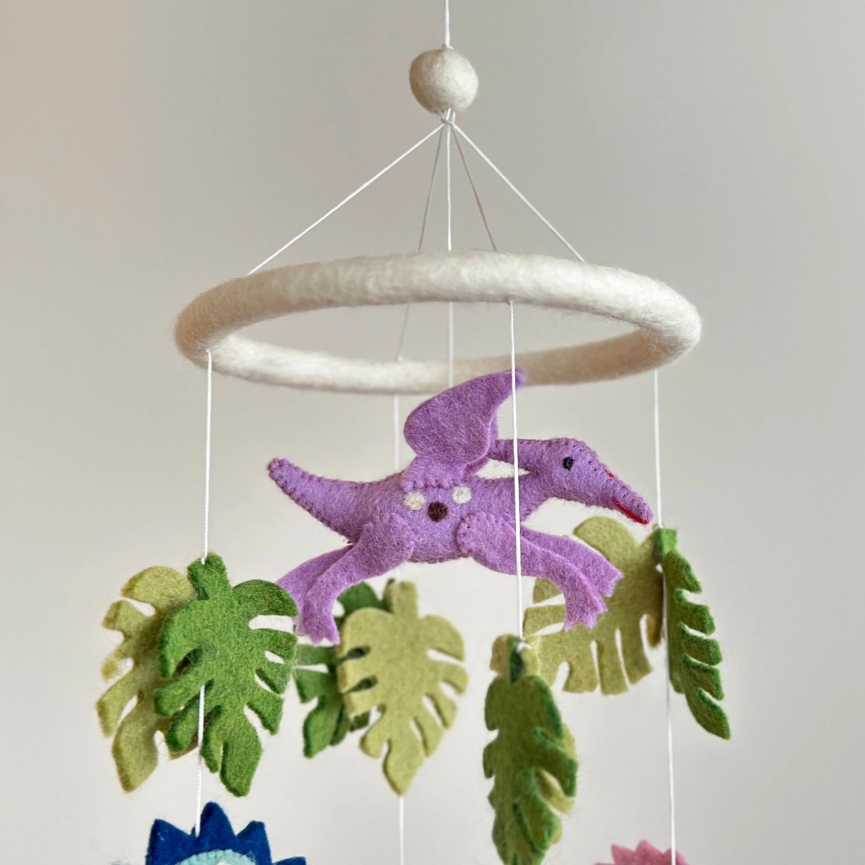 Ganapati Crafts Co. Felt Baby Mobile - Jurassic Dinosaur - Image 2