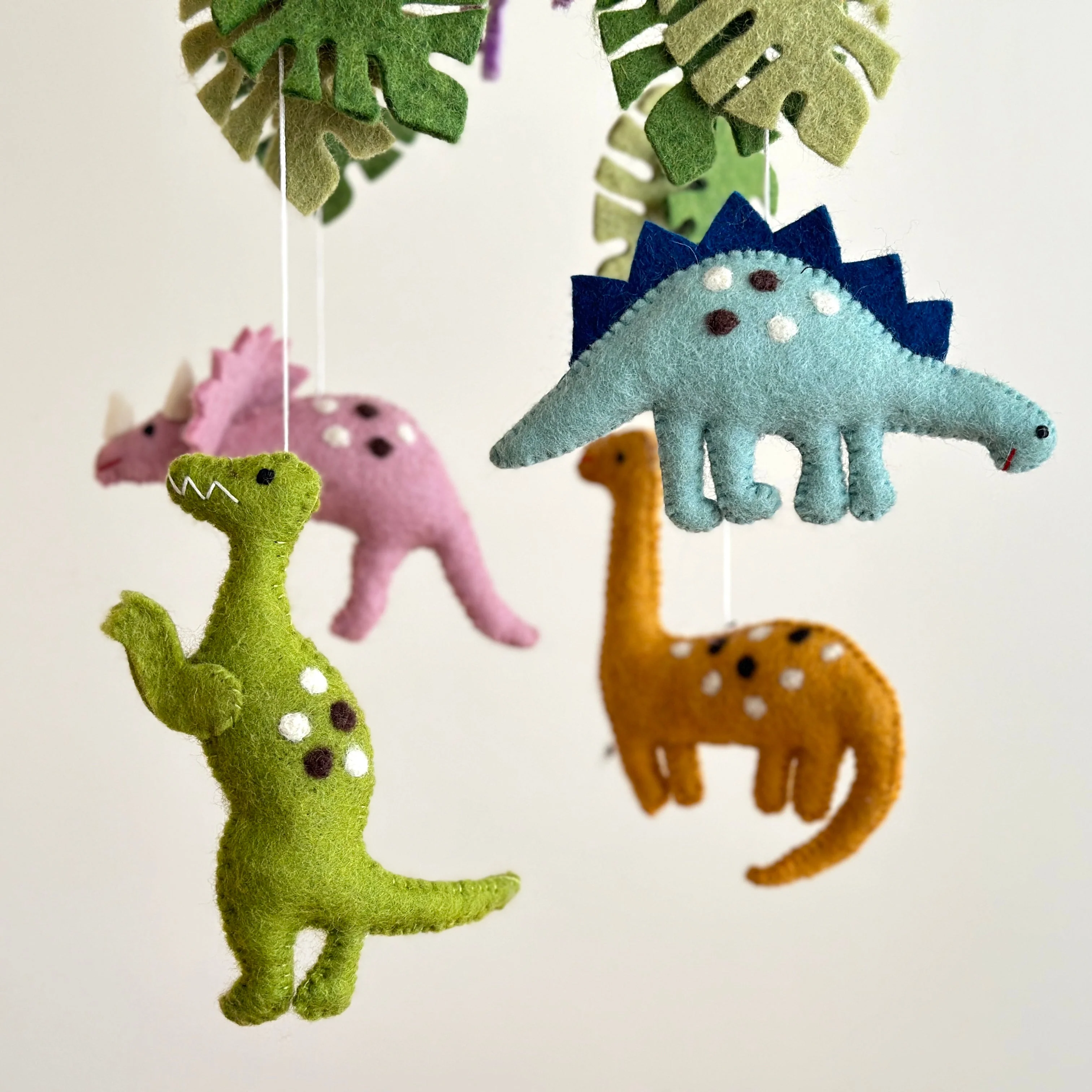 Ganapati Crafts Co. Felt Baby Mobile - Jurassic Dinosaur - Image 4