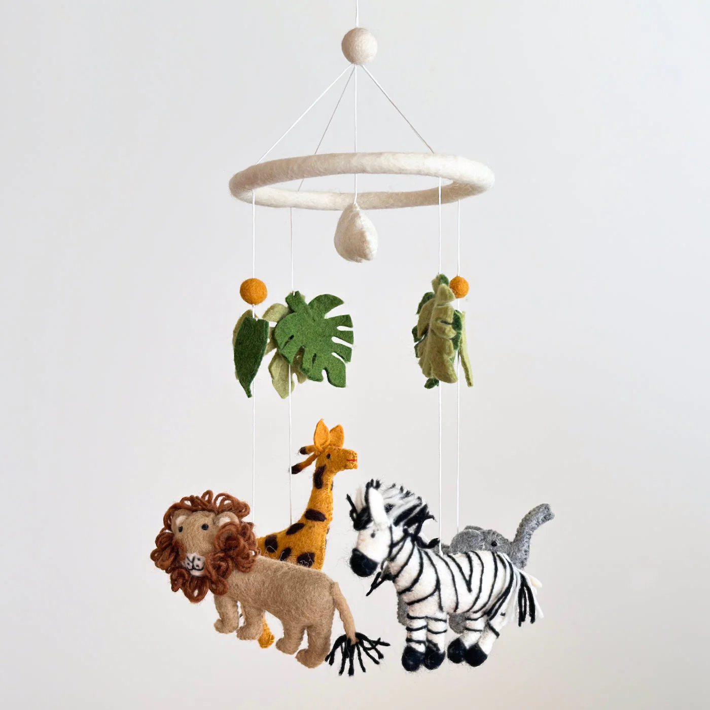 Ganapati Crafts Co. Felt Baby Mobile - Safari Jungle - Image 3