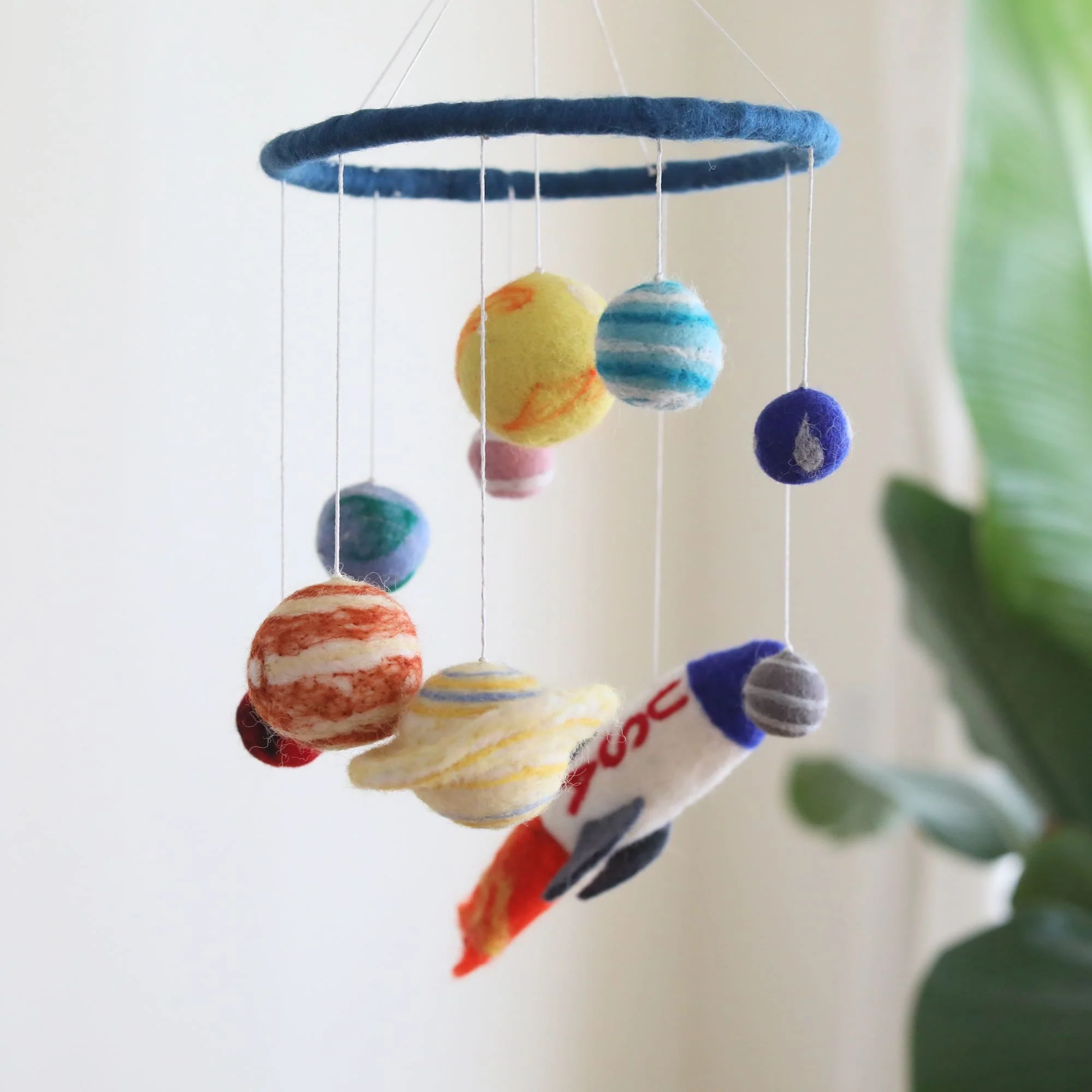 Ganapati Crafts Co. Felt Baby Mobile - Solar System - Image 4