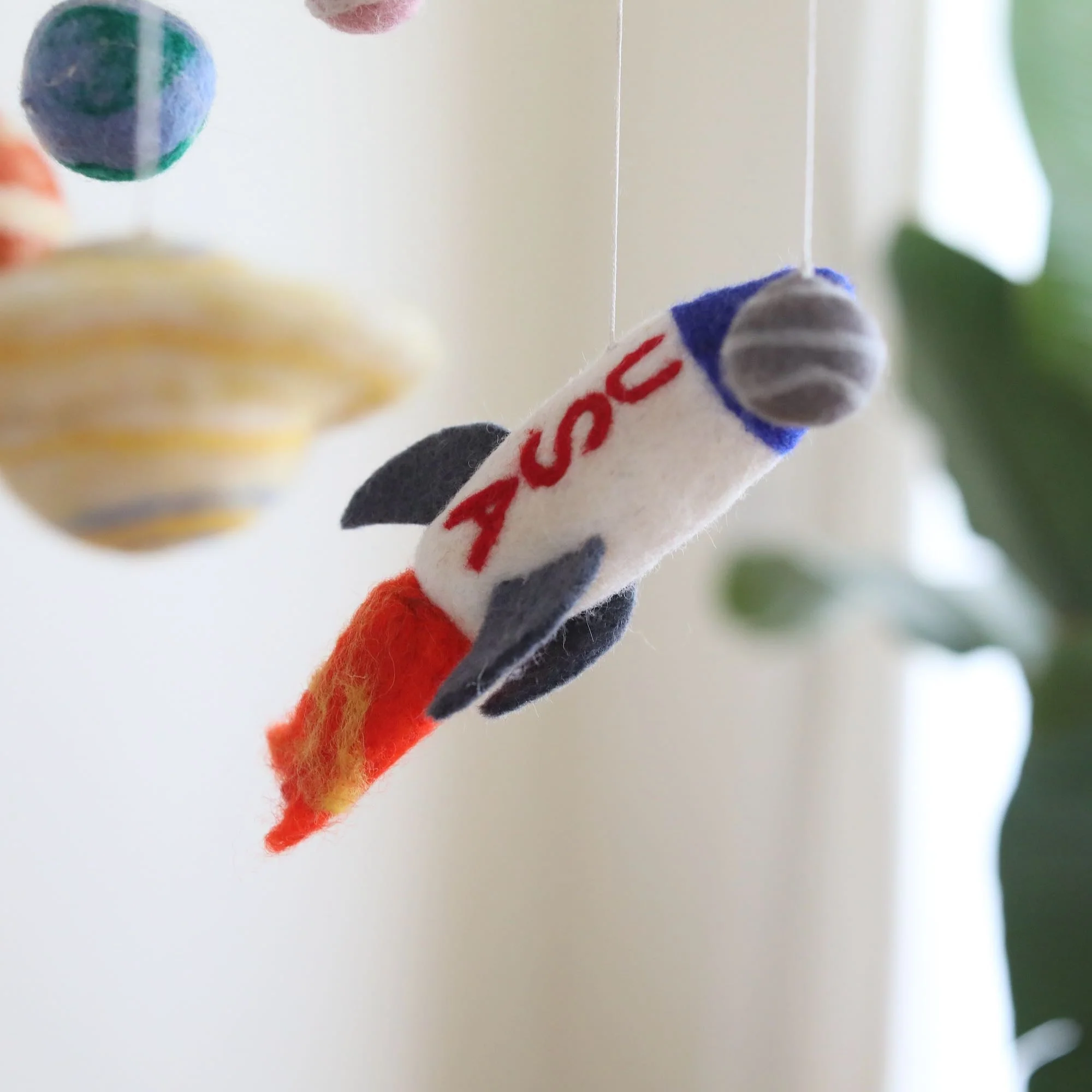 Ganapati Crafts Co. Felt Baby Mobile - Solar System - Image 5